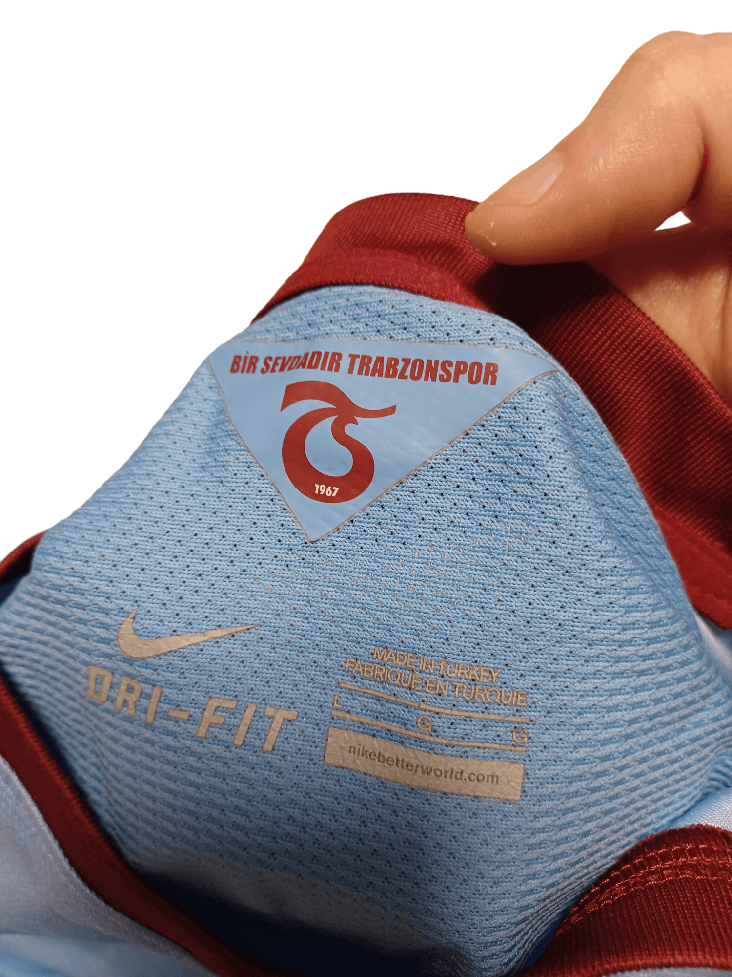 Nike OSCAR CARDOZO TRABZONSPOR 2014 VINTAGE NIKE SOCCER JERSEY Size US L / EU 52-54 / 3 - 4 Thumbnail