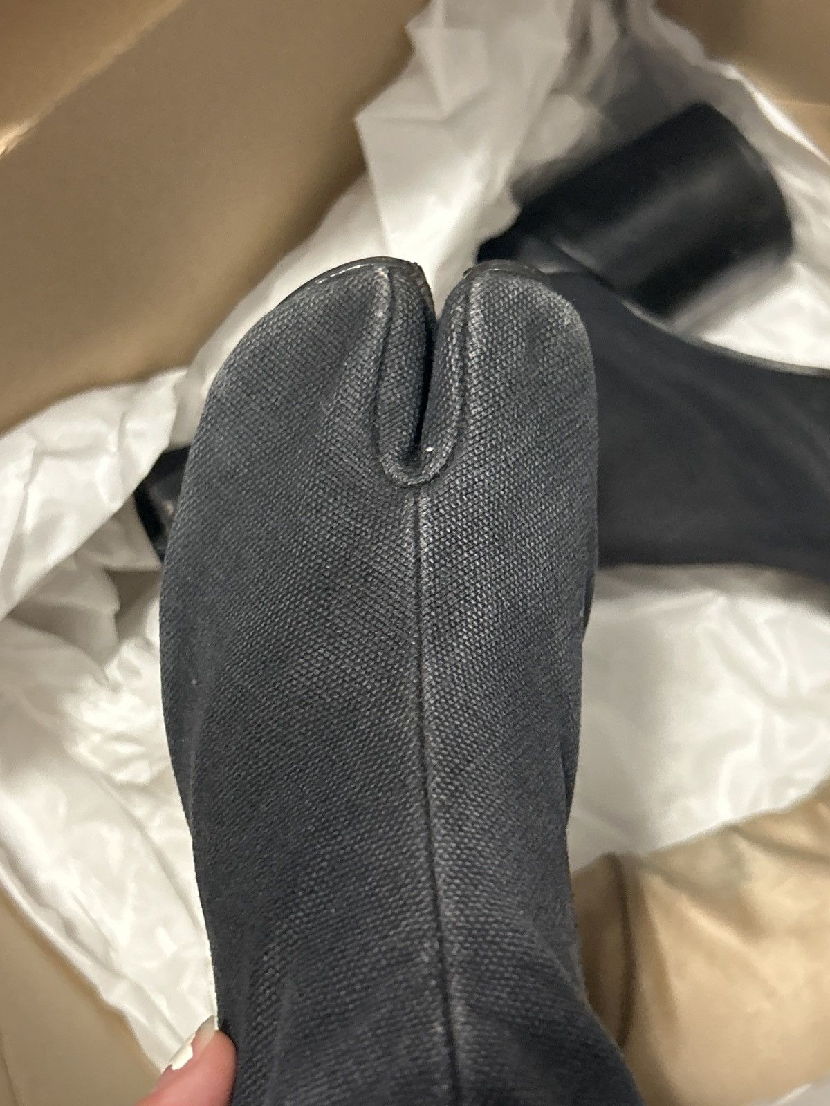 Maison Margiela 90’s Linen Tabi Boots Size US 6 / IT 36 - 13 Thumbnail