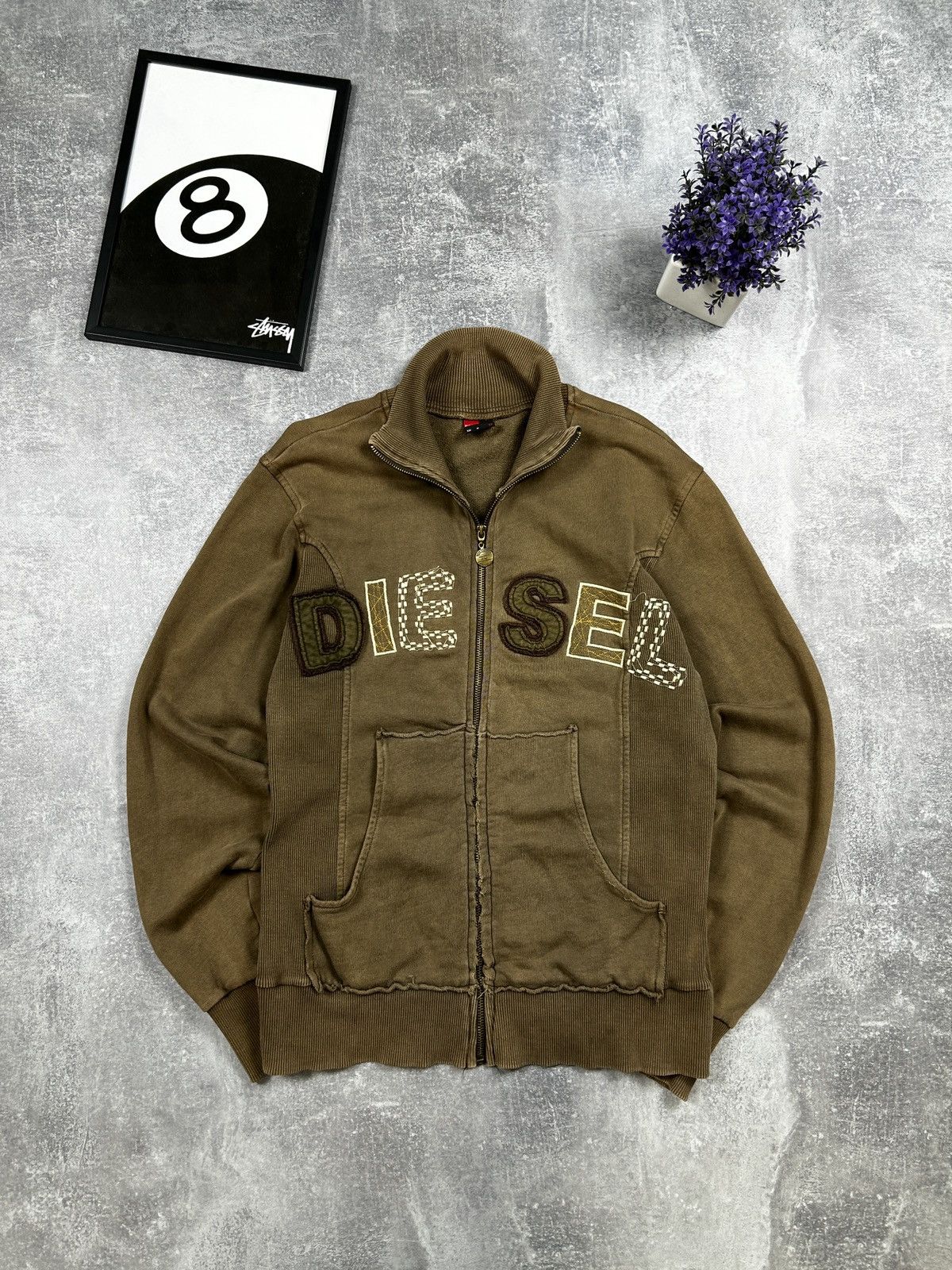 DIESEL ジップ フード 平成 grunge y2k パンク DIESEL ジップ フード 平成 grunge y2k パンク