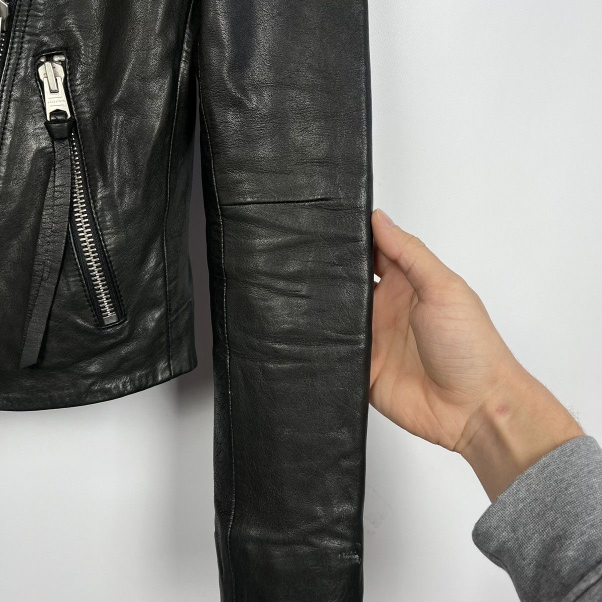 Allsaints Ladies AllSaints Dalby Biker black leather jacket Size XS / US 0-2 / IT 36-38 - 15 Thumbnail