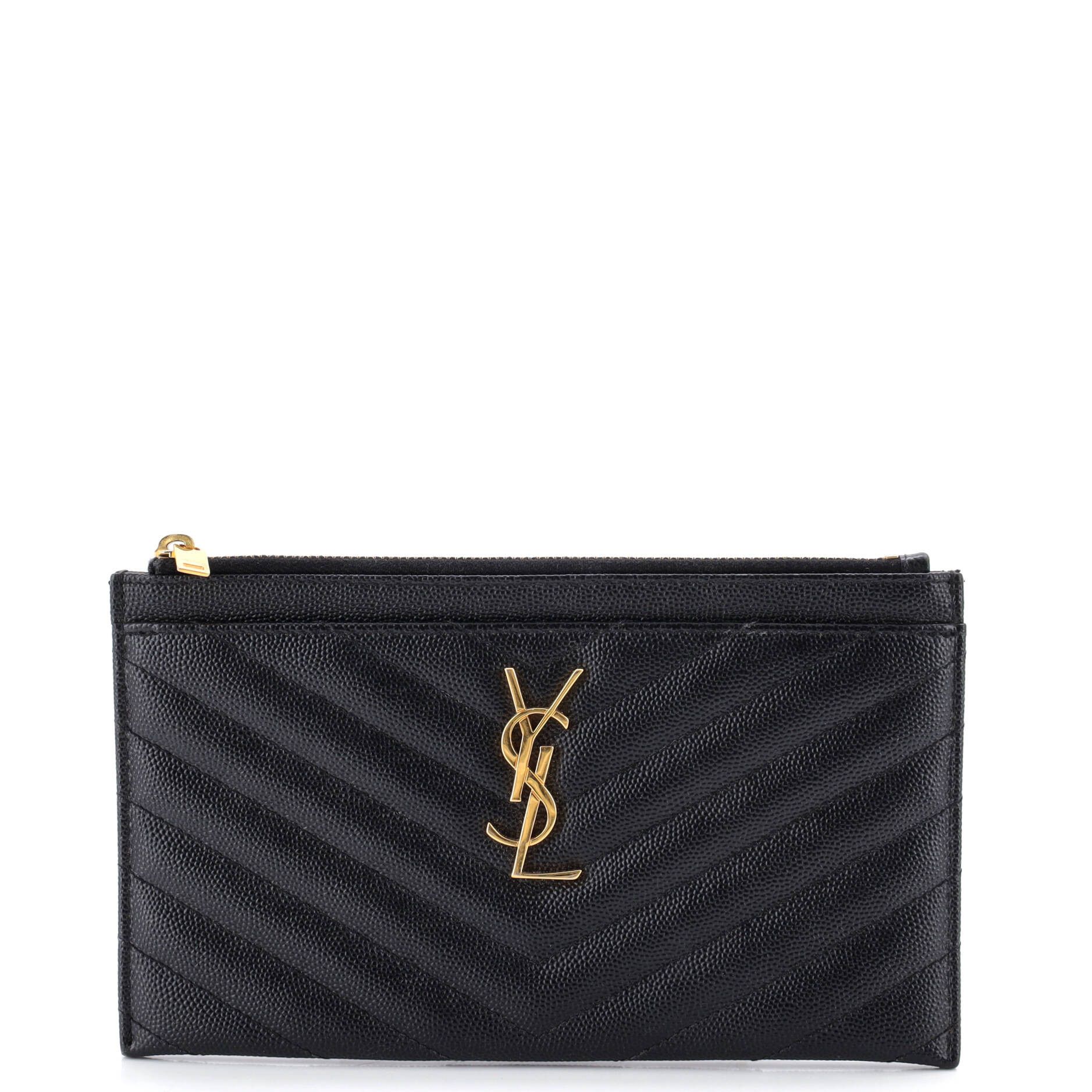 Saint Laurent Paris Classic Monogram Zip Bill Pouch Size ONE SIZE - 1 Thumbnail