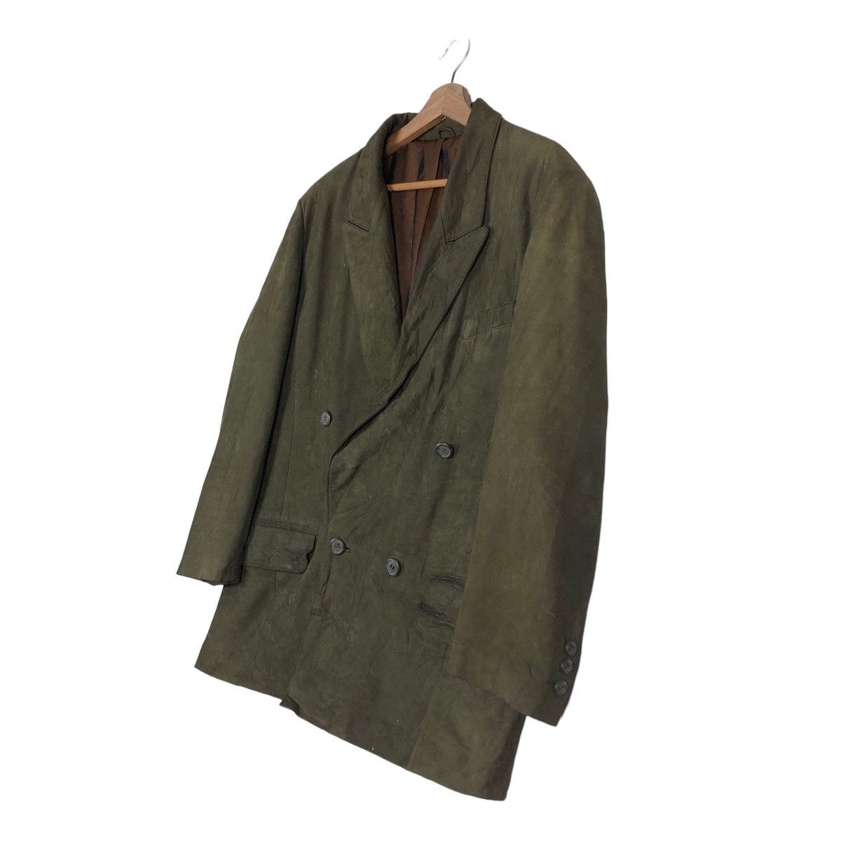Issey Miyake 🔥Vintage Genuine Leather Jacket Biker Sub Urban Tokyo Made Size US L / EU 52-54 / 3 - 2 Thumbnail