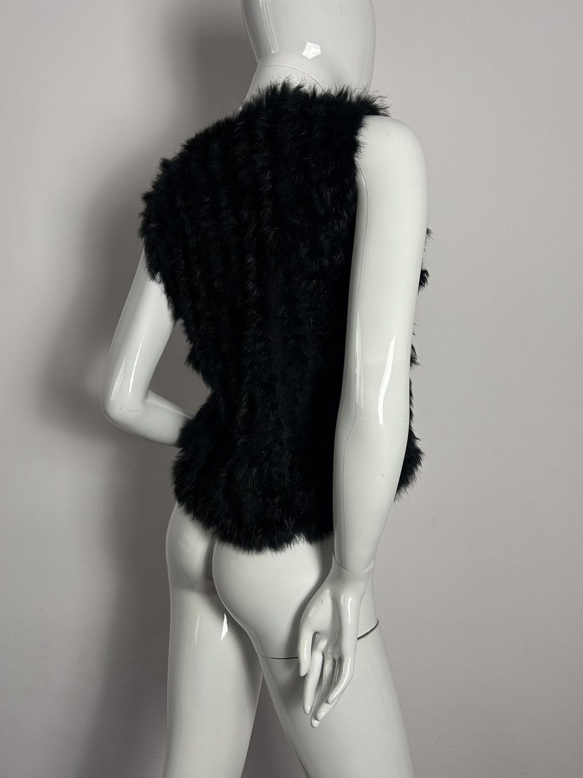 Other Perfect black rabbit fur vest Size S / US 4 / IT 40 - 6 Thumbnail