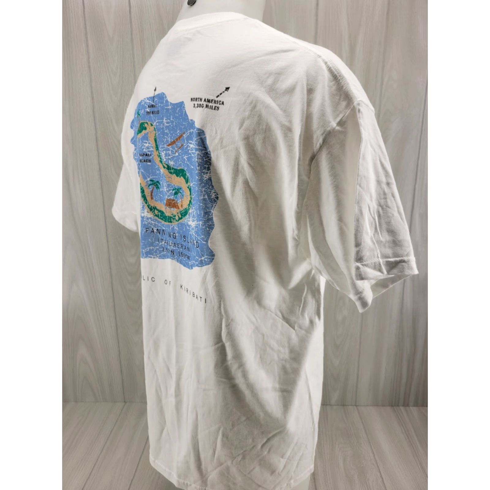 Hanes VINTAGE 90s Dive In T-Shirt M/S Norwegian Wind XL Double Sided Shirt Mens XL White Hanes Dive In Logo 90s Cruise Scuba Vintage Double-Sided Size US XL / EU 56 / 4 - 6 Thumbnail