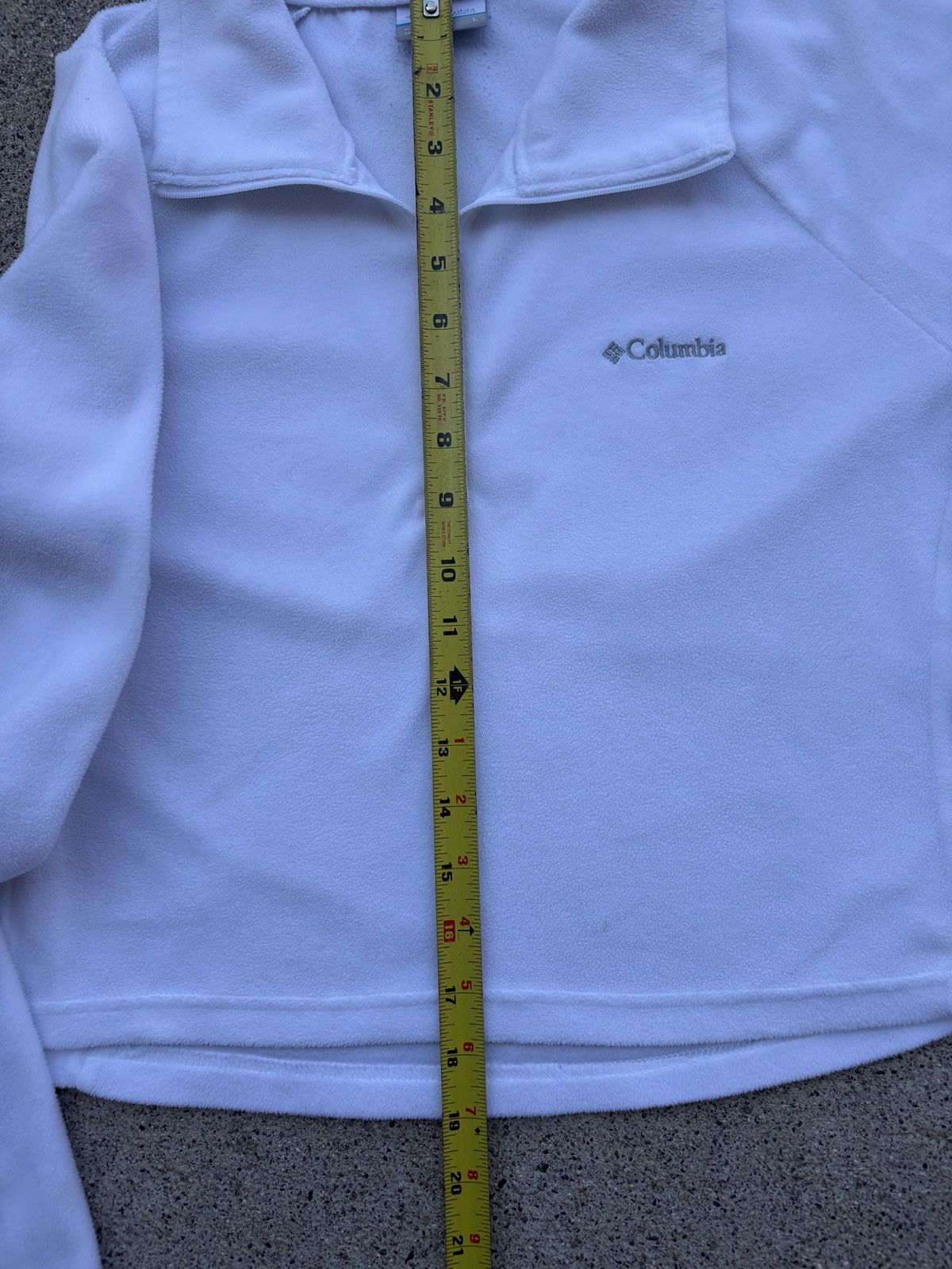 Columbia Columbia Glacial Cropped White 1/4 Zip Fleece Jacket Size L Size L / US 10 / IT 46 - 5 Thumbnail