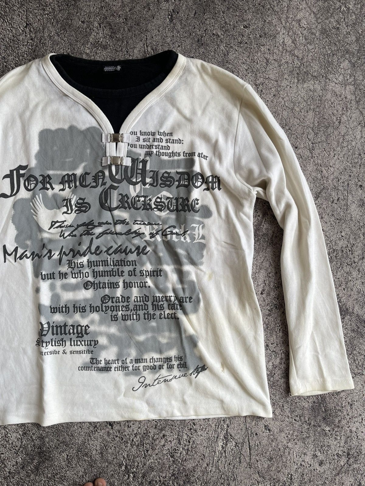 Japanese Brand Y2K Heukgisa tribal ifsixwasnine punk long sleeve Size US L / EU 52-54 / 3 - 3 Thumbnail