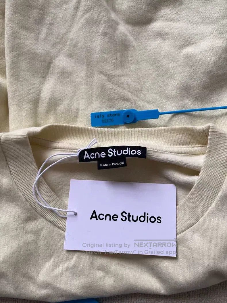 Acne Studios Acne Studios Beaded sports long-sleeve sweatshirt in yello Size US M / EU 48-50 / 2 - 5 Thumbnail