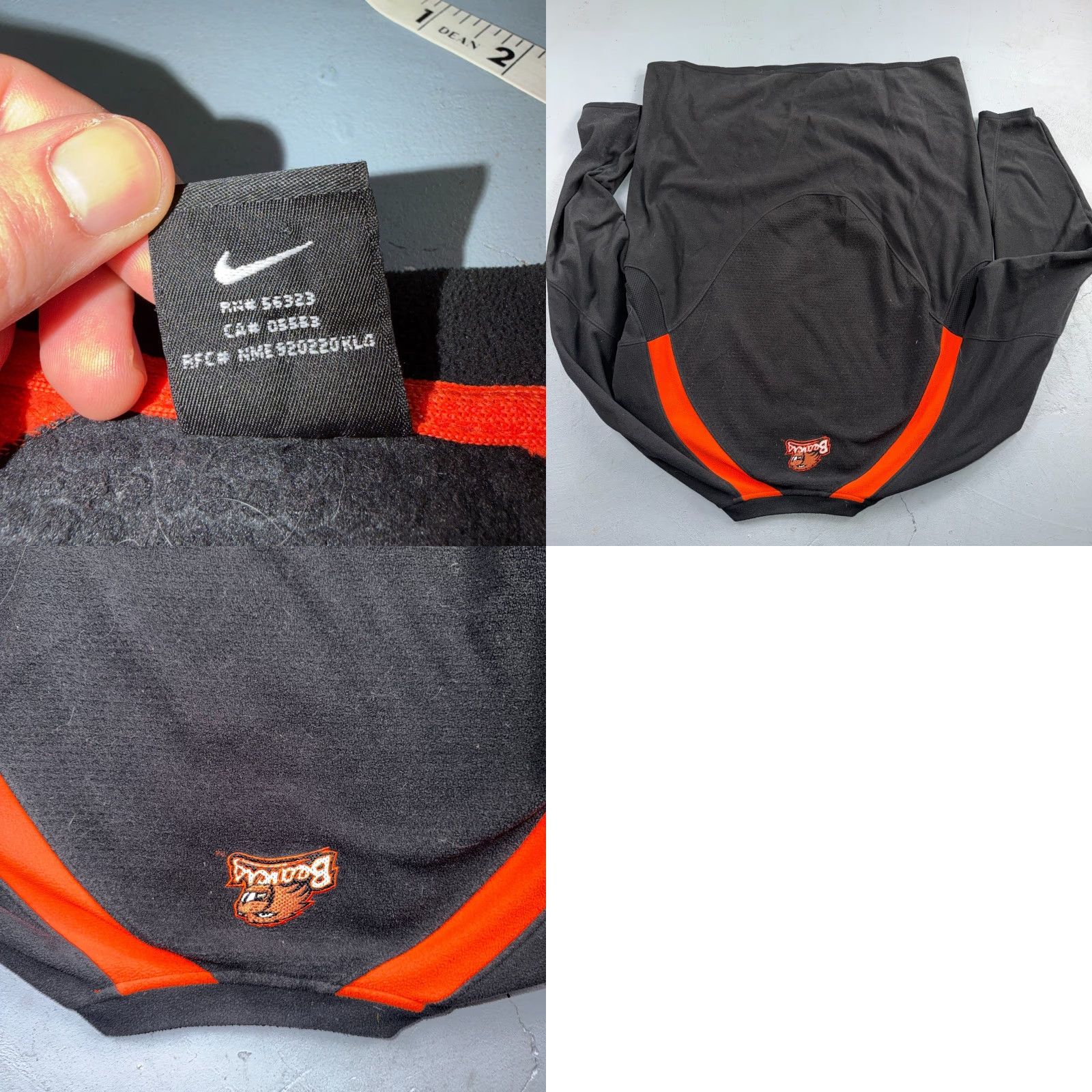Nike Nike VTG Oregon State OSU Pullover Authentic Center Swoosh XL RARE Team Apparel Beaverton? Size US XL / EU 56 / 4 - 8 Thumbnail