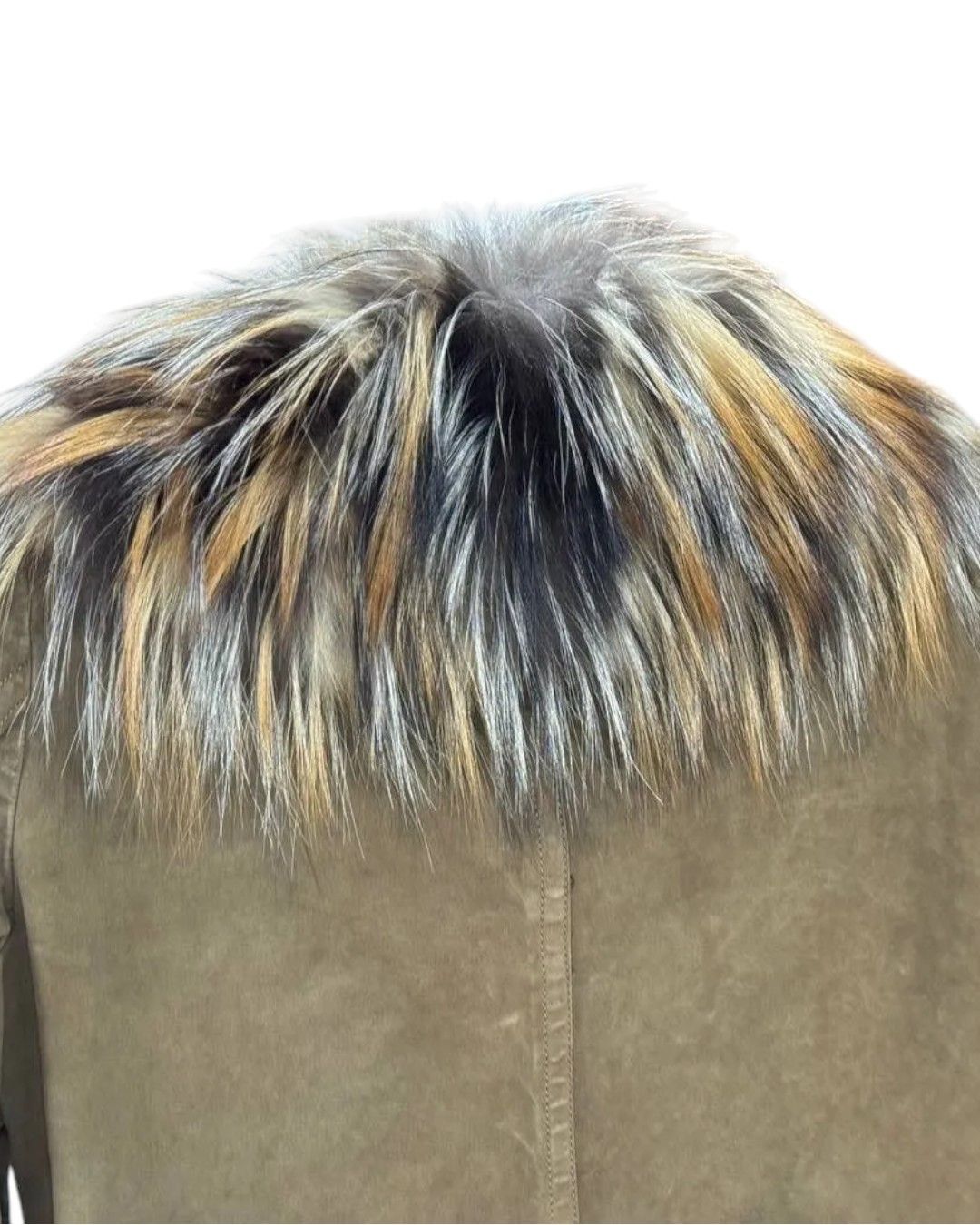Gucci F/W 2010 RUNWAY SUEDE LEATHER COAT WITH FOX FUR LONG COLLAR Size M / US 6-8 / IT 42-44 - 4 Thumbnail