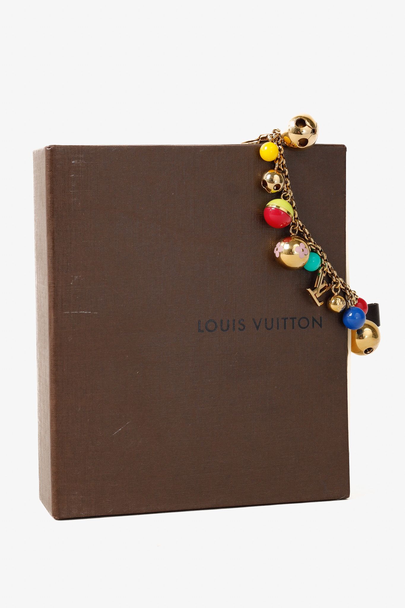 Louis Vuitton Louis Vuitton Grelot Gold-Tone Spherical-Charm Key Chain Size ONE SIZE - 6 Thumbnail