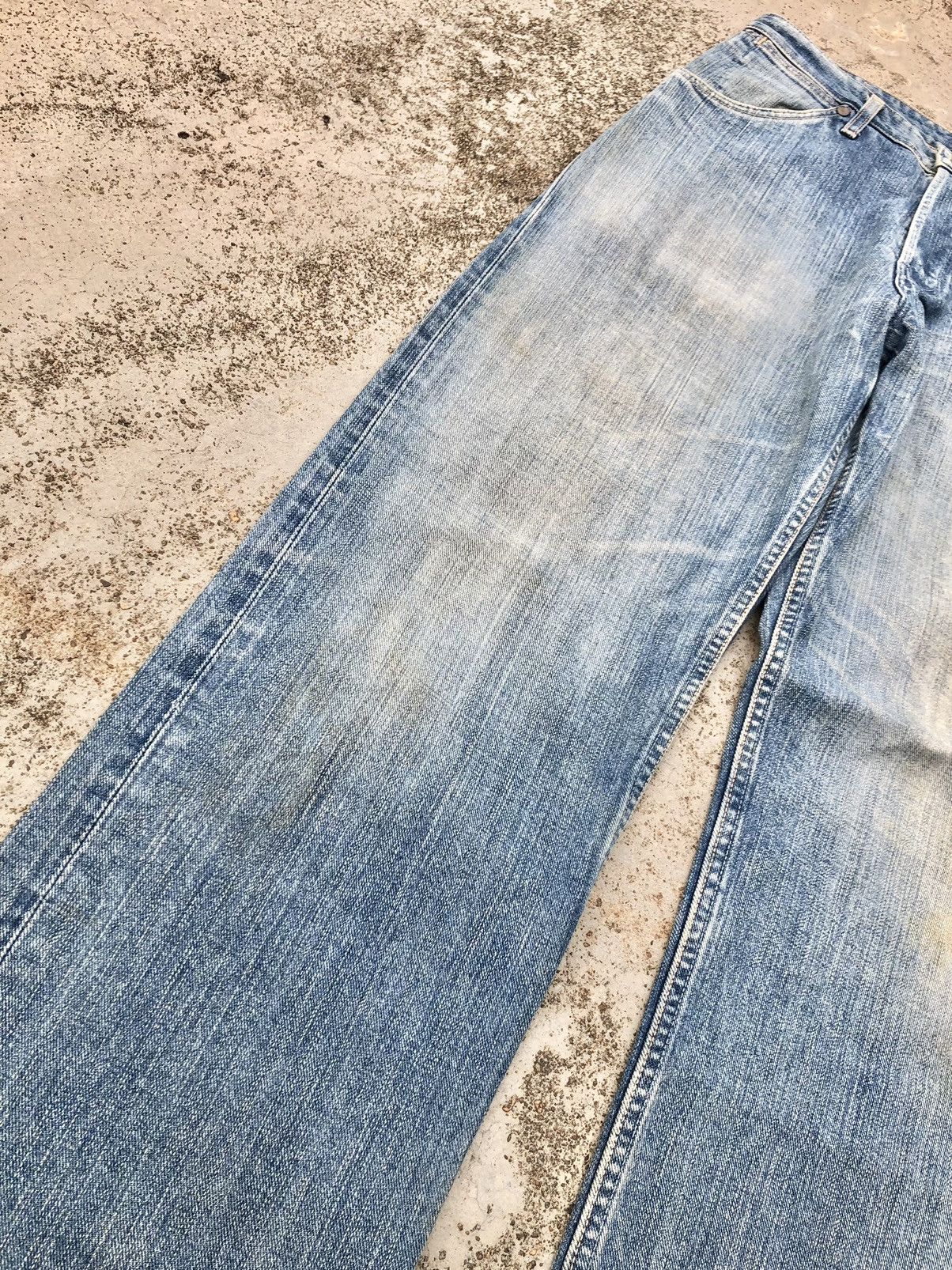 Vintage VINTAGE WRANGLER BLUE BELL SELVEDGE DENIM Size US 31 - 14 Thumbnail