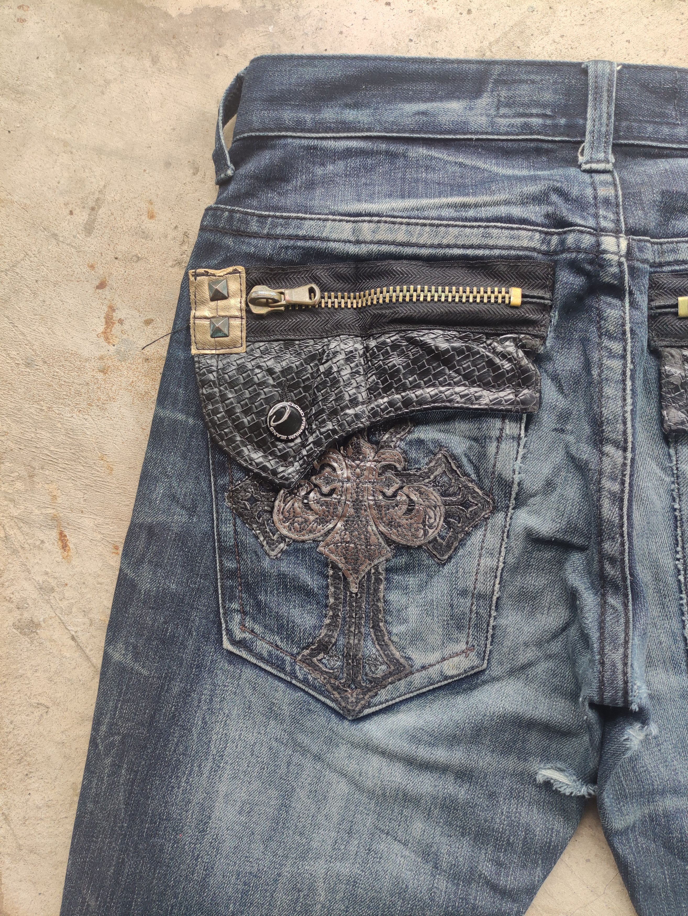 Japanese Brand Vintage Cloud 72 Distressed Faded Denim W30 Size US 30 / EU 46 - 13 Thumbnail