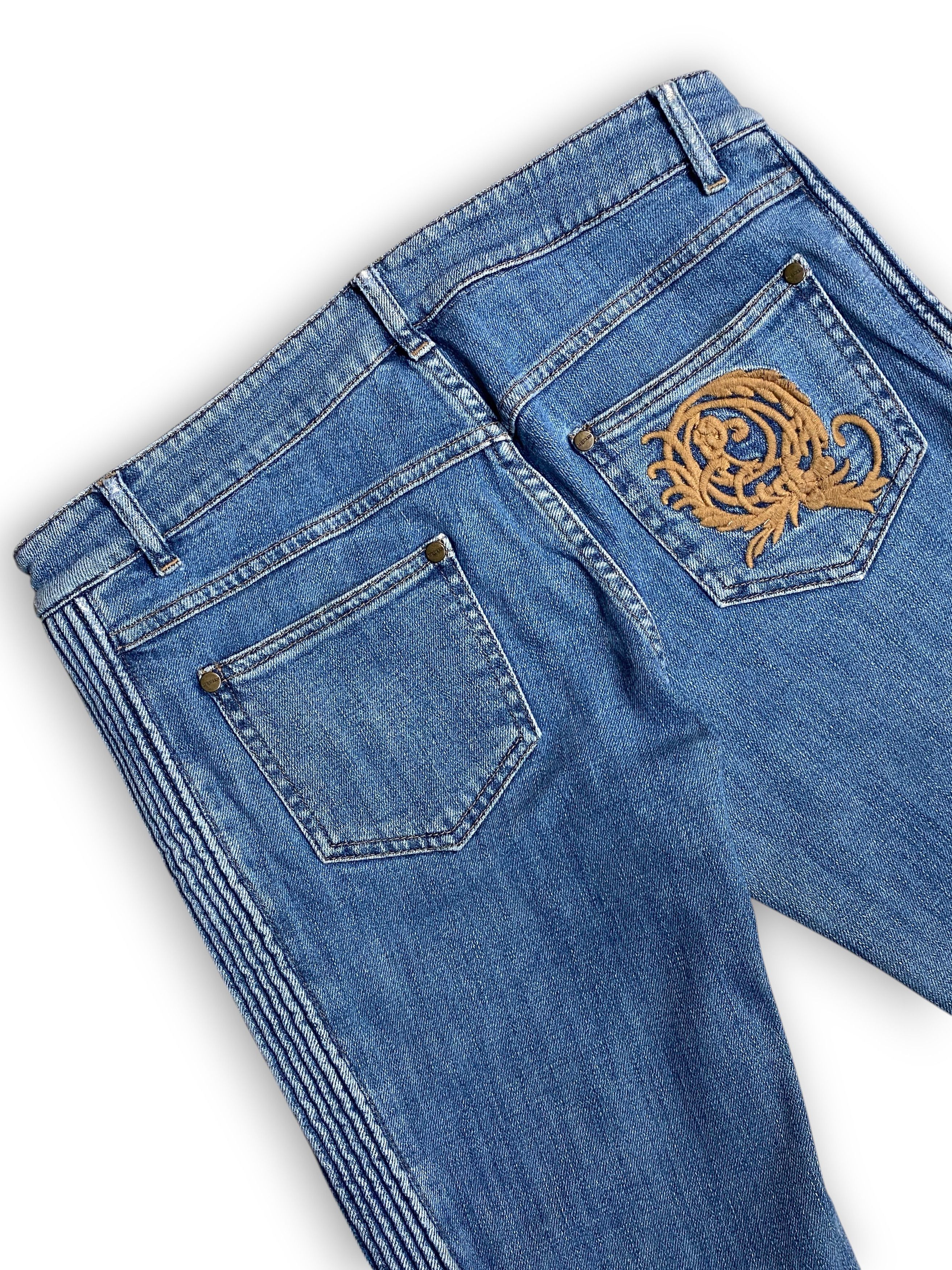 Alexander McQueen Alexander McQueen 2006 Biker Denim Skinny Jeans Vintage Y2K Size 28" / US 6 / IT 42 - 8 Thumbnail