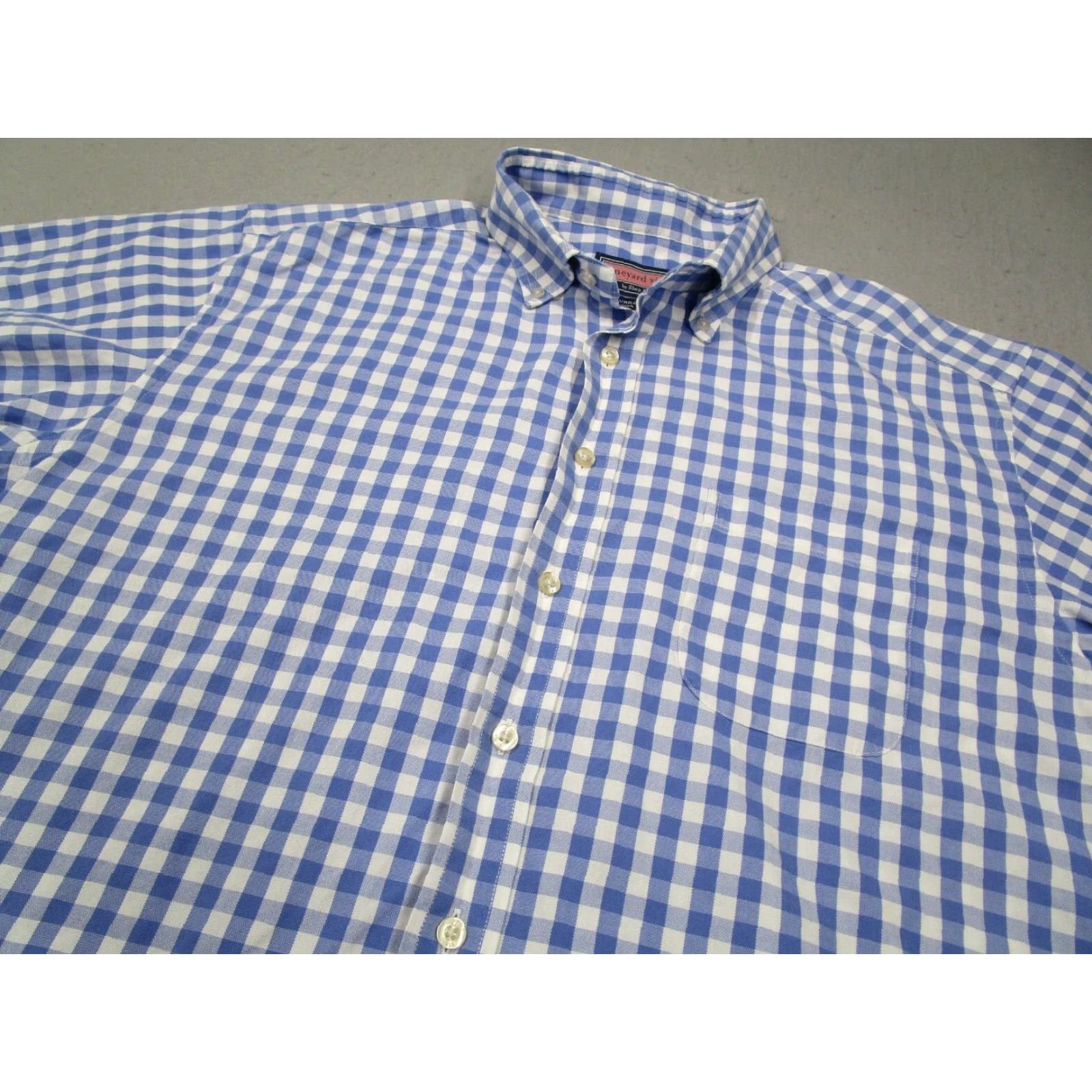 Vineyard Vines Vineyard Vines Button-Up Shirt Mens XL Blue Twill Whale Logo Size US XL / EU 56 / 4 - 2 Thumbnail