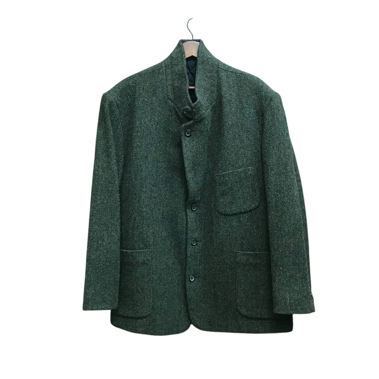 L.L. Bean Vintage 90s L.L. Bean Wool Herringbone Chore Quilted Field Size US XL / EU 56 / 4 - 4 Thumbnail