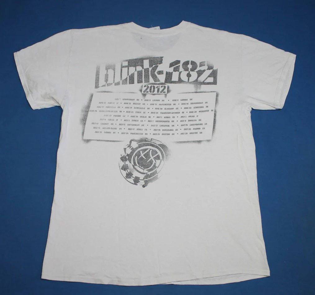 Band Tees Blink 182 Band 2012 Tour T-shirt Blink 182 Rock Shirt Tee Size US XL / EU 56 / 4 - 4 Thumbnail