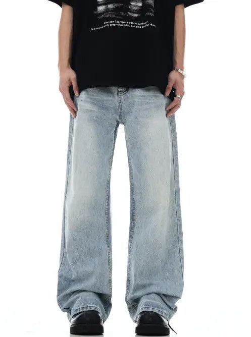 VIBE Retro washed simple versatile casual flared jeans Size US 32 / EU 48 - 1 Thumbnail