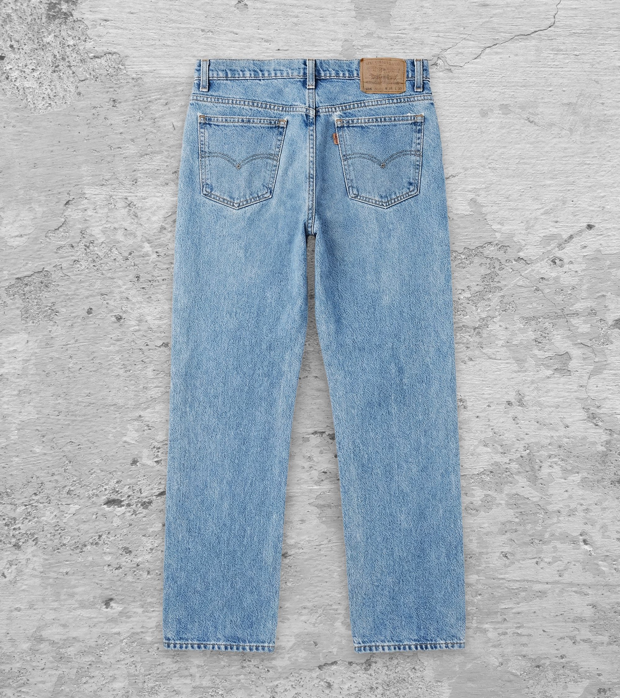 Levi's Levi’s 505 Orange Tab Straight Leg Jeans (W38 L32) Size US 38 / EU 54 - 2 Thumbnail
