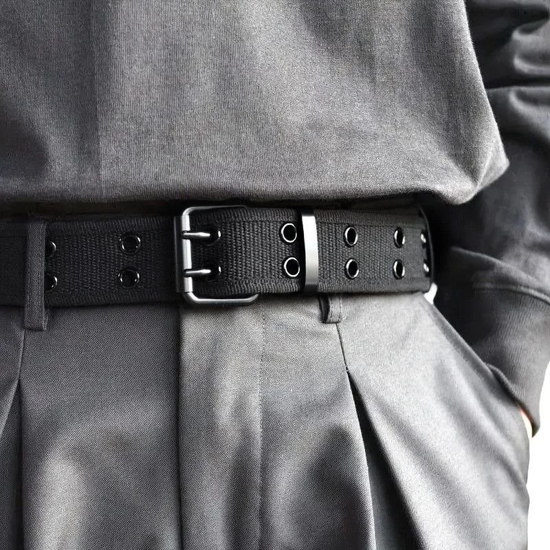 Japanese Brand × Vintage double pin woven belt Size ONE SIZE - 2 Thumbnail