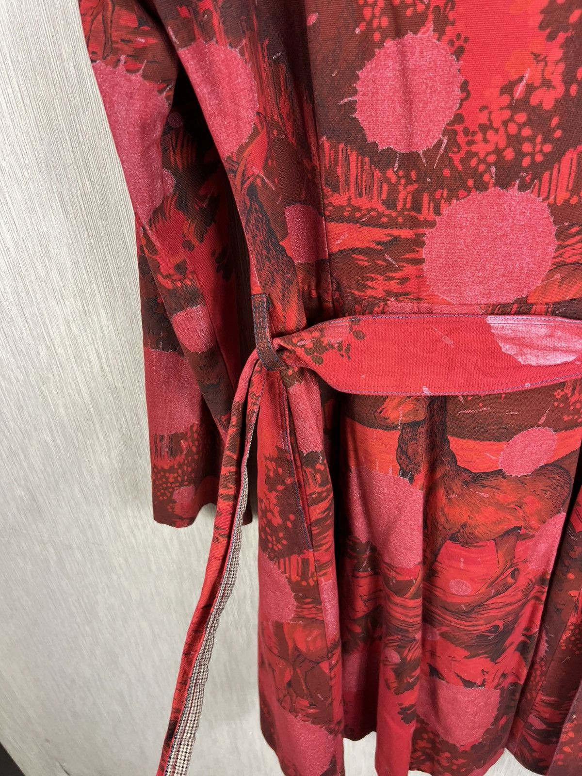 Custo Barcelona Custo Barcelona full print animal roe deer y2k long coat Size S / US 4 / IT 40 - 19 Thumbnail