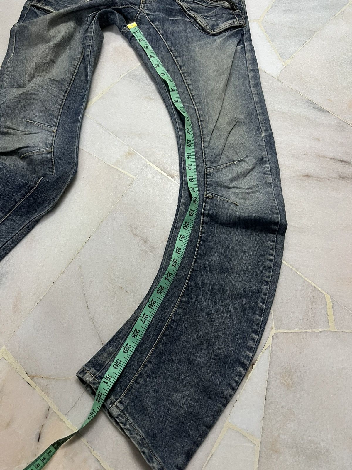 PPFM 💥RARE PPFM CURVED DISTRESSED JEAN Size US 32 / EU 48 - 3 Thumbnail