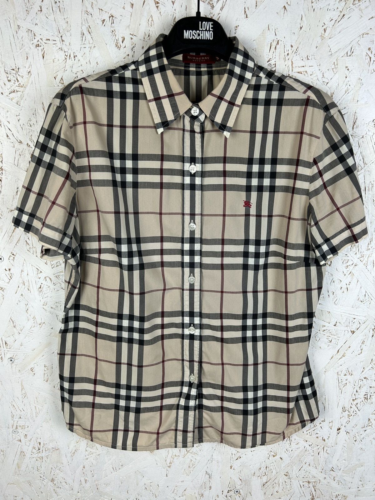Burberry Vintage Burberry Red Label Nova Check AOP Shirt Size 40 Size S / US 4 / IT 40 - 1 Thumbnail