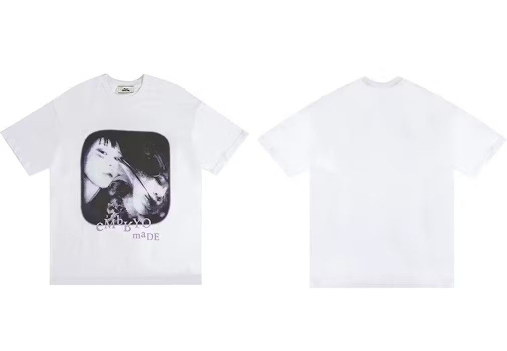 Japanese Brand White Color Embryo Made Print Tee Size US L / EU 52-54 / 3 - 2 Thumbnail