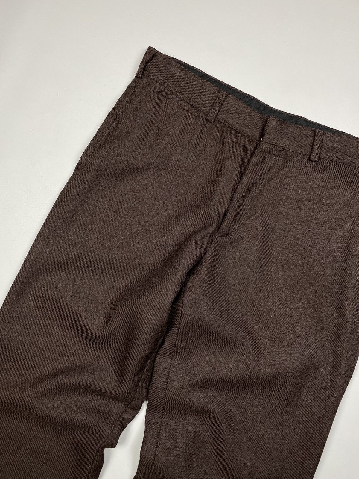Dries Van Noten Dries Van Noten wool brown pants size 54 Size US 36 / EU 52 - 3 Thumbnail
