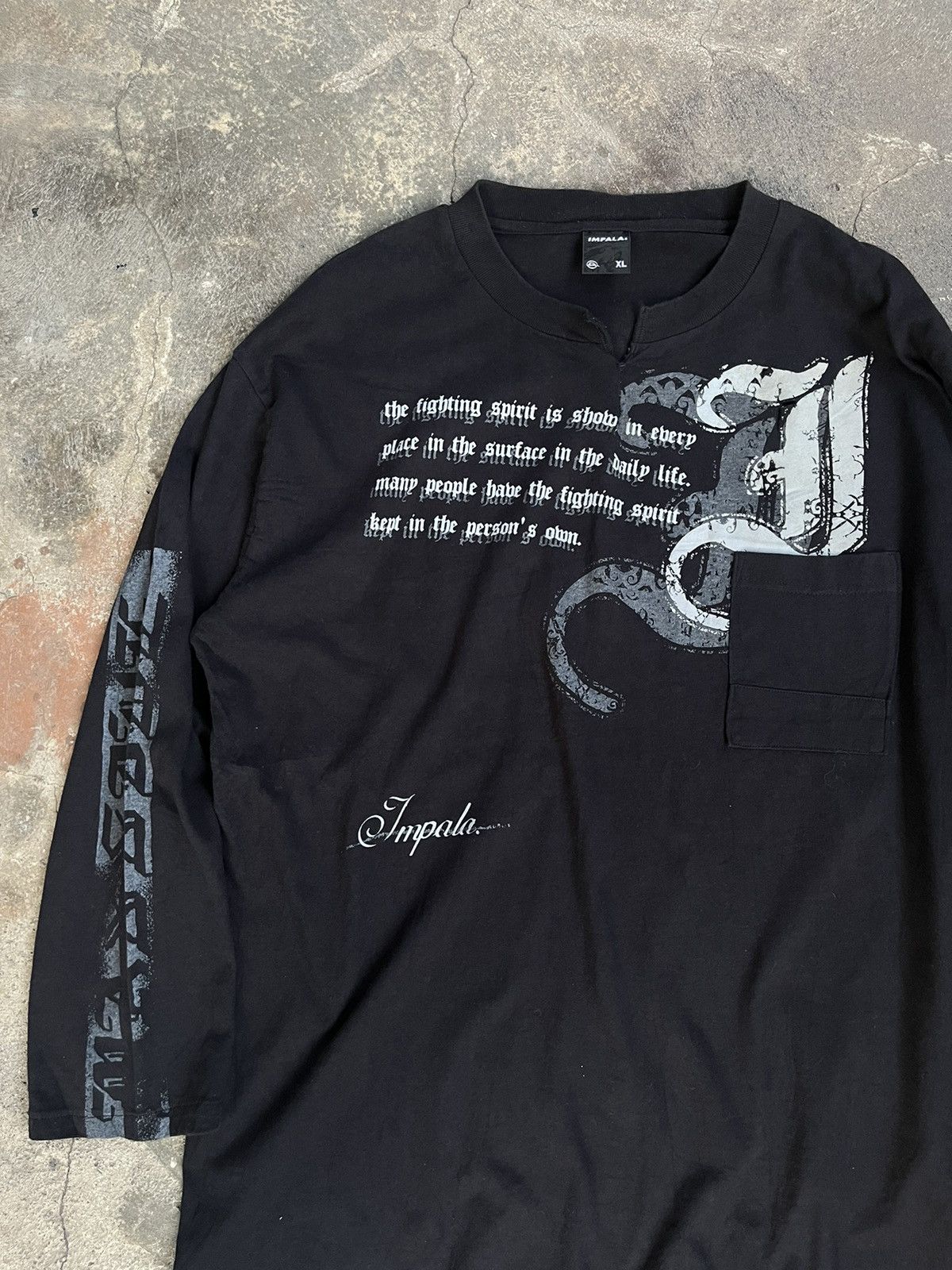 Hysteric Glamour × If Six Was Nine × Le Grande Bleu (L.G.B.) 2000s JAPANESE IMPALA POEM POCKET GOTHIC PUNK STYLE Size US XL / EU 56 / 4 - 3 Thumbnail