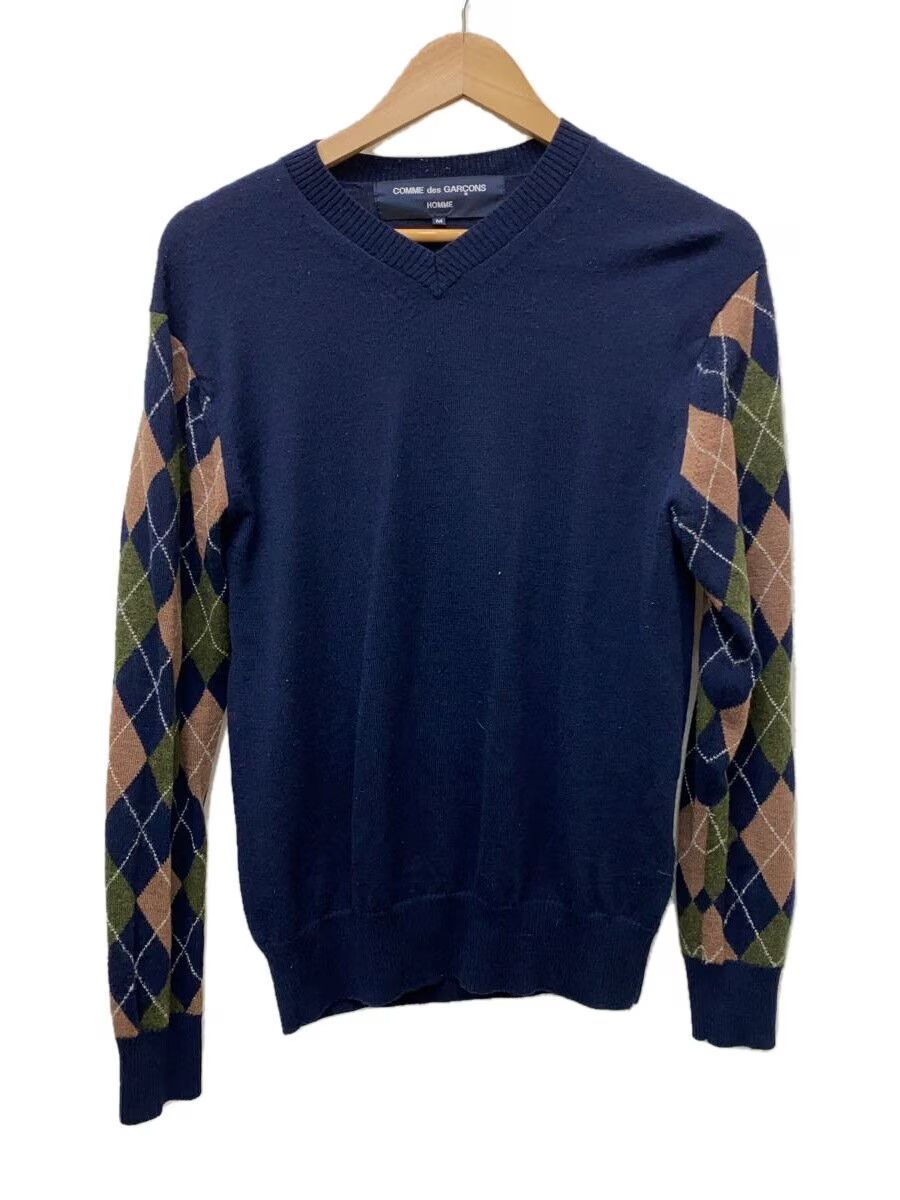 Comme des Garcons Homme Argyle Wool Knit Sweater Size US M / EU 48-50 / 2 - 1 Thumbnail