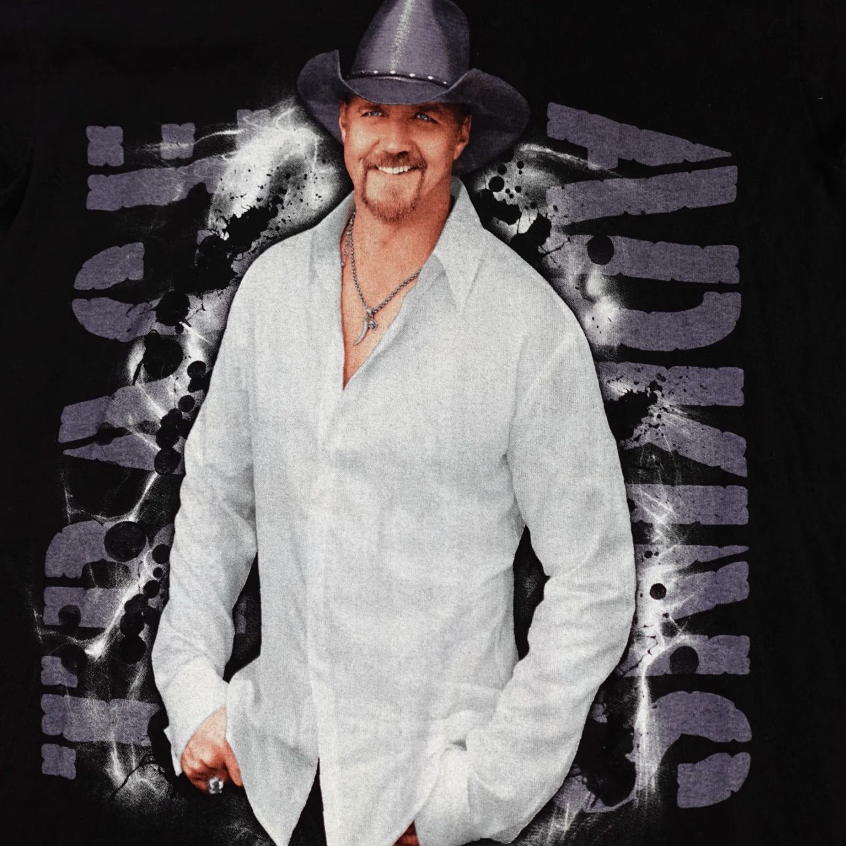 Doublet Trace Adkins Shirt Small Black Cotton Double-Sided 2010 Tour USA Made Size S / US 4 / IT 40 - 2 Thumbnail