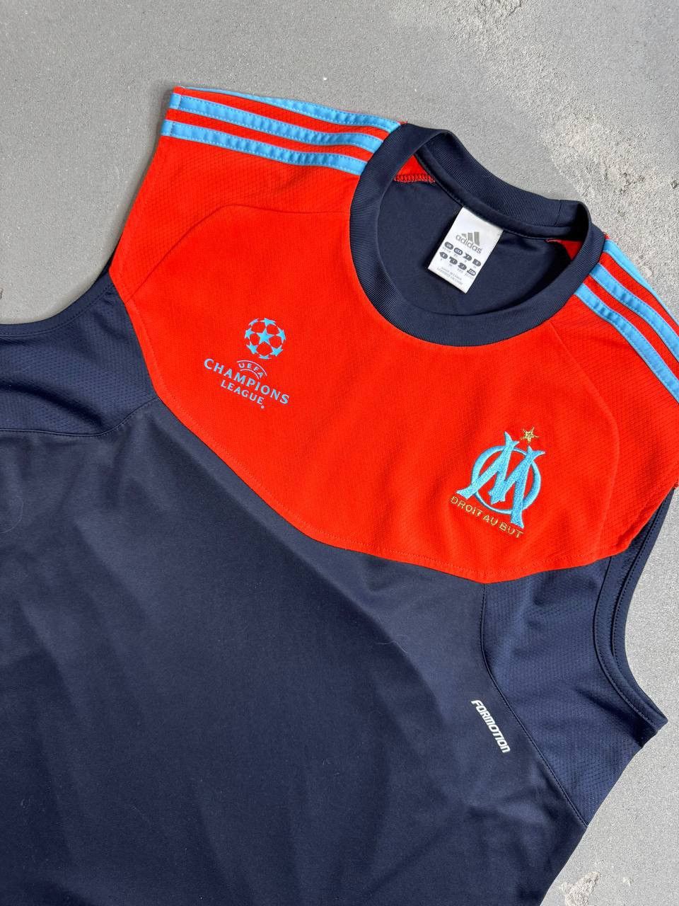Adidas × Vintage 2011/2011 Olympique Marseille Adidas Vest Jersey Size US XL / EU 56 / 4 - 3 Thumbnail