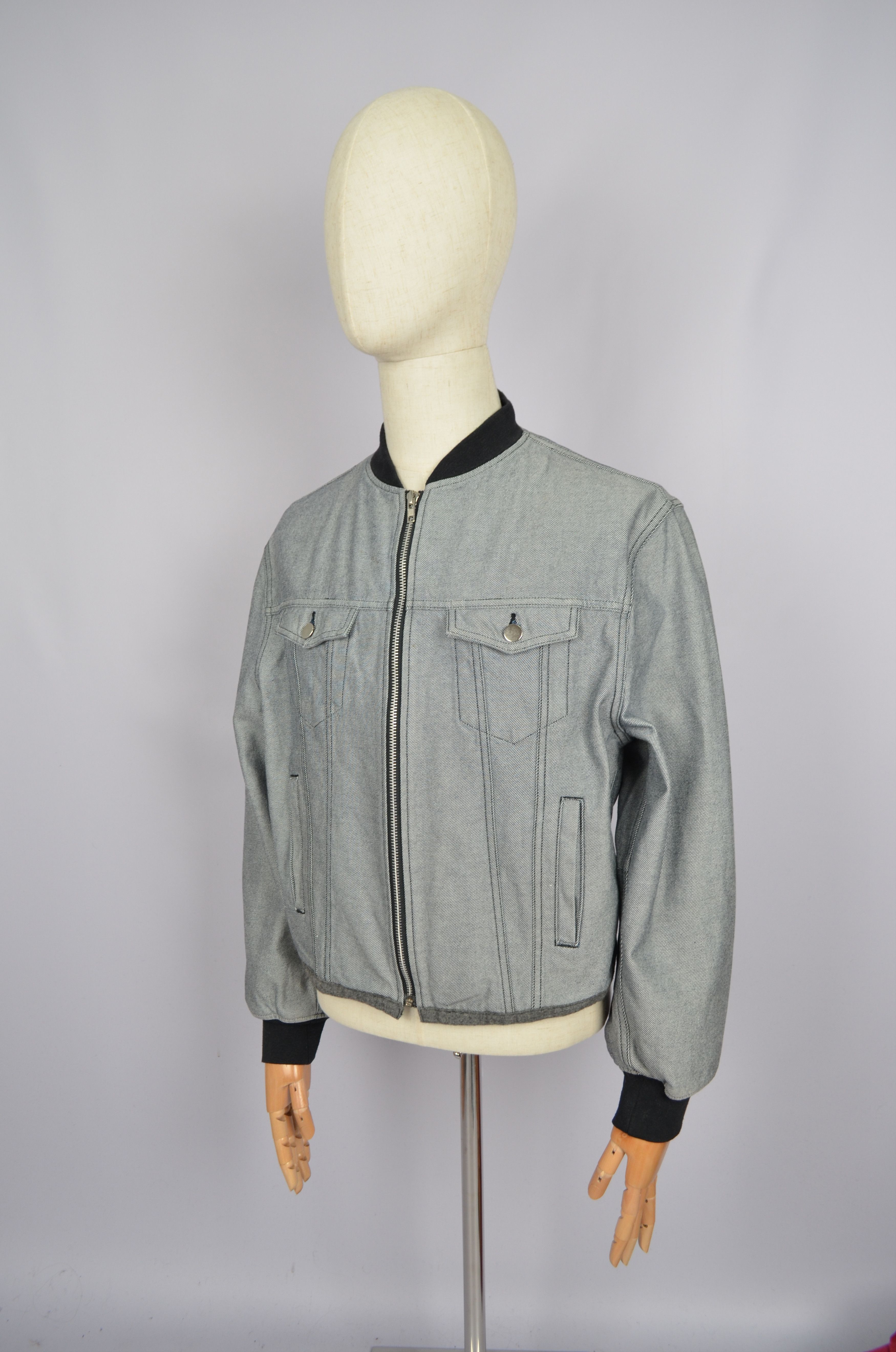 Comme des Garcons × Japanese Brand × Vintage Vintage Comme Des Garcons Homme Plus Denim Jacket Bomber M Size US M / EU 48-50 / 2 - 10 Thumbnail