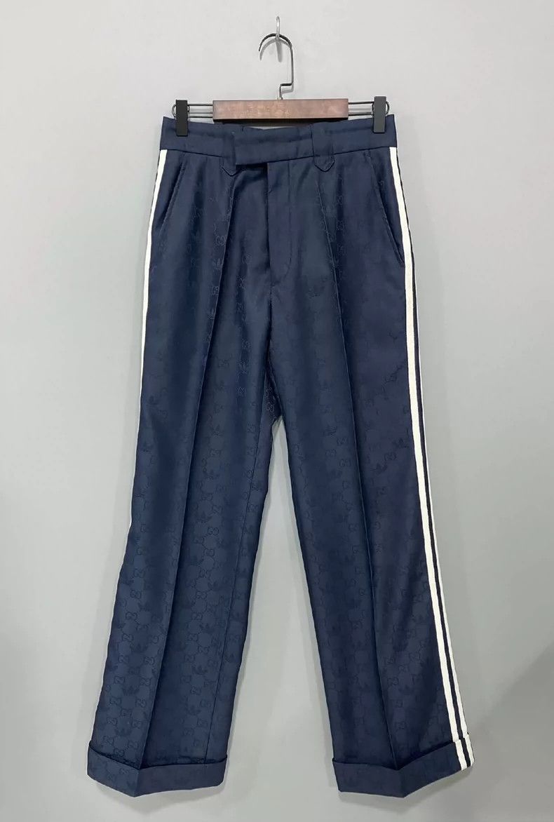 Gucci Gucci Adidas co-branded striped dark pattern full-printed t Size US 28 / EU 44 - 1 Thumbnail