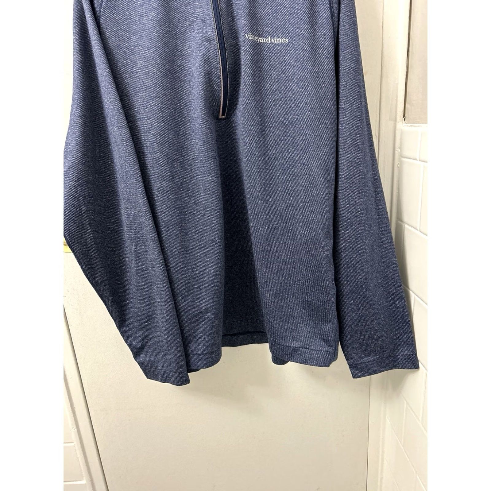 Vineyard Vines Vineyard Vines Performance 1/4 Zip Mens Large Blue Pullover Pocket Long Sleeve Jacket Size US L / EU 52-54 / 3 - 3 Thumbnail