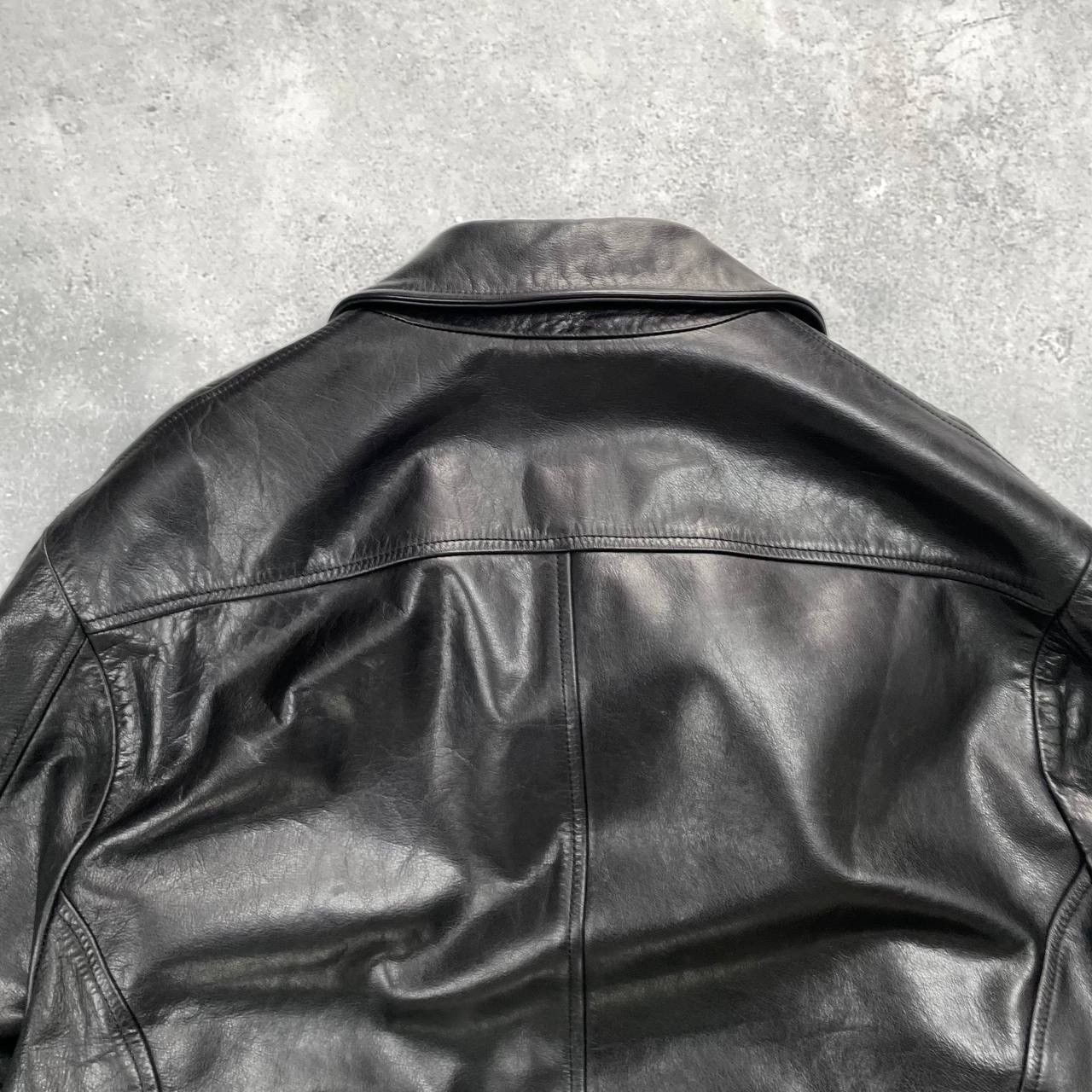 Kenzo Vintage Kenzo Homme Mid-Length Calf Leather Jacket Black L Size US L / EU 52-54 / 3 - 20 Thumbnail