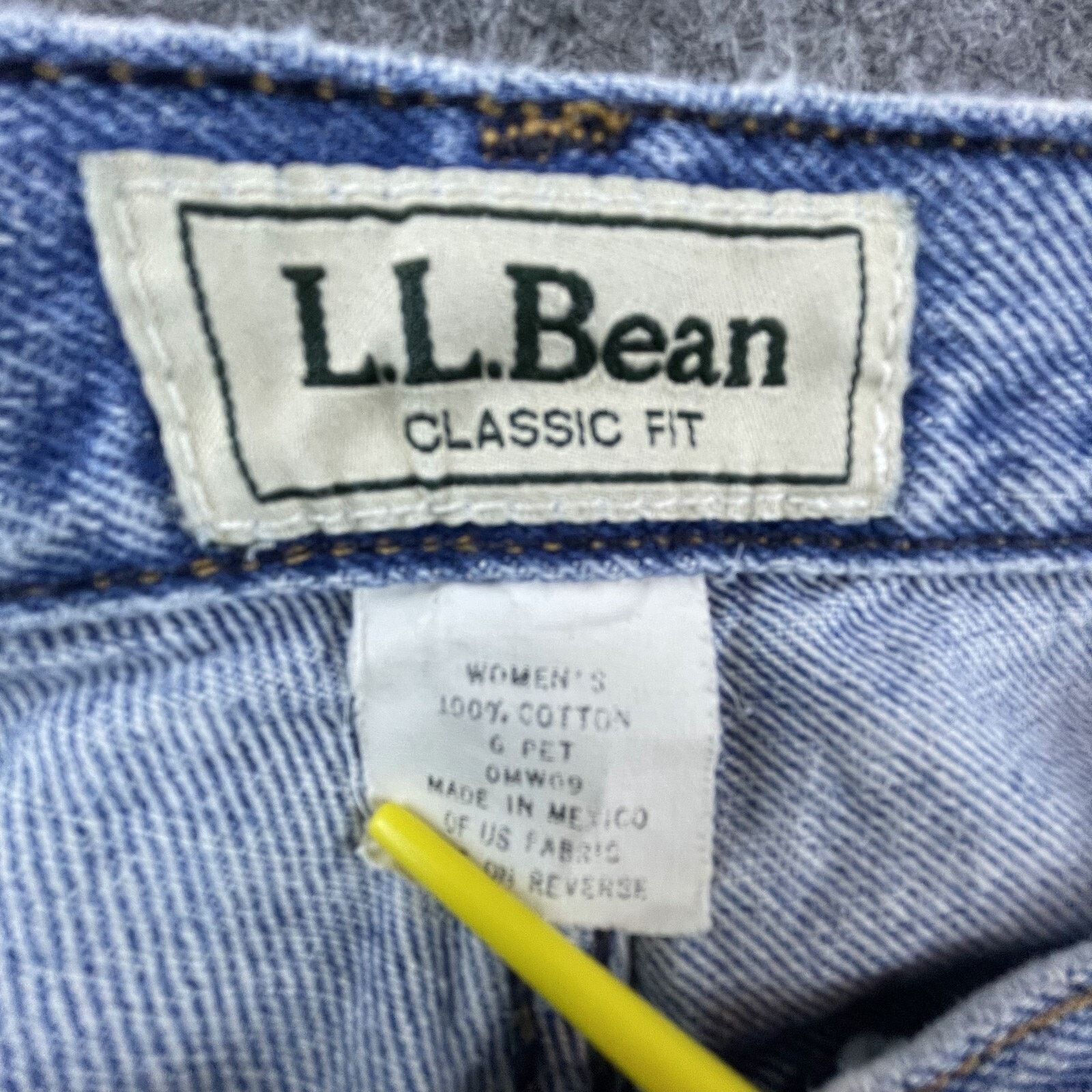 L.L. Bean Vintage L.L.Bean Jeans Womens 6P Denim Straight Taper Ripped Size 26" / US 2 / IT 38 - 3 Thumbnail