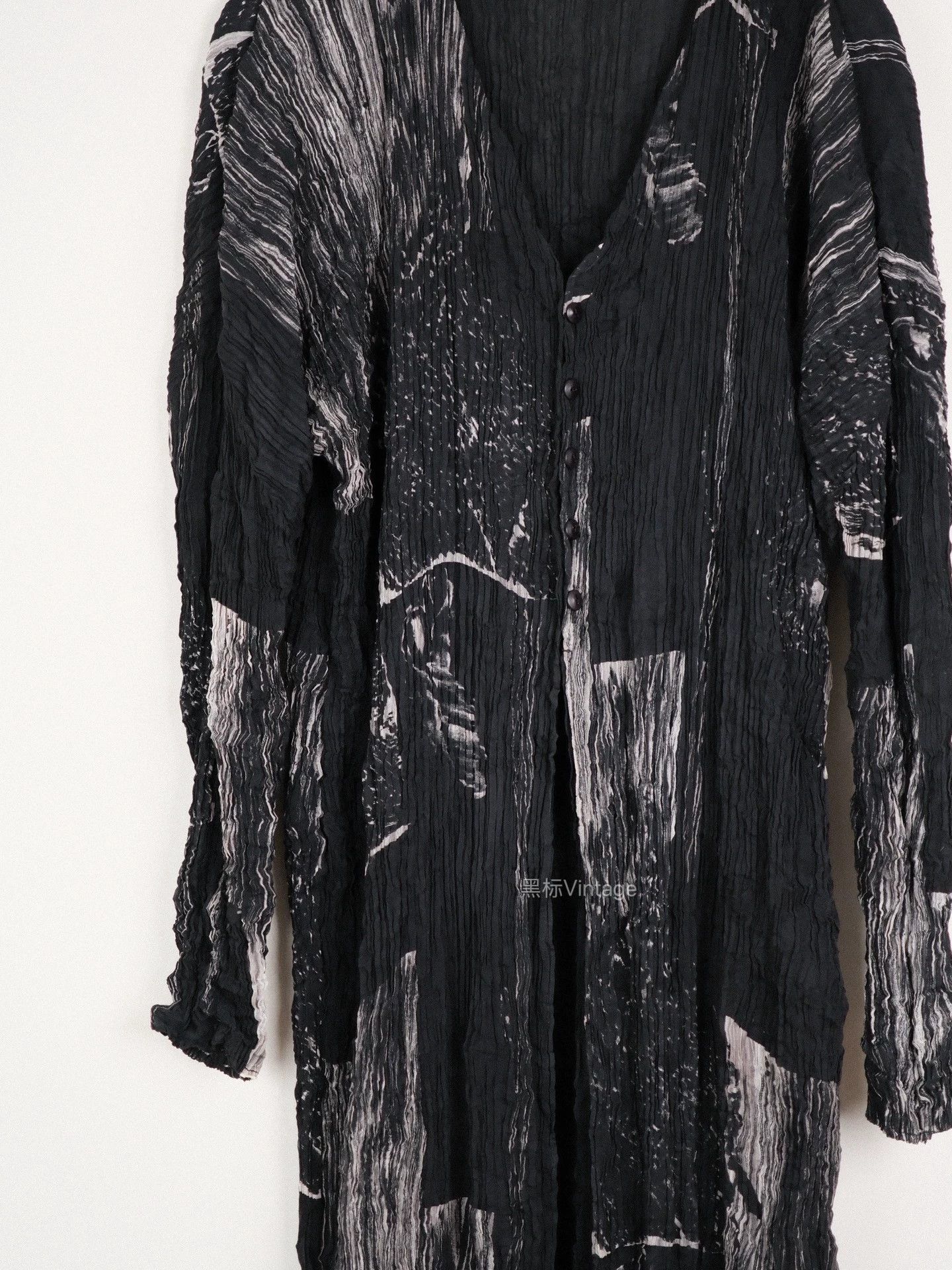 Issey Miyake Issey Miyake 96aw Archive Inkblot Pleat Cardigan Women's Size M / US 6-8 / IT 42-44 - 5 Thumbnail