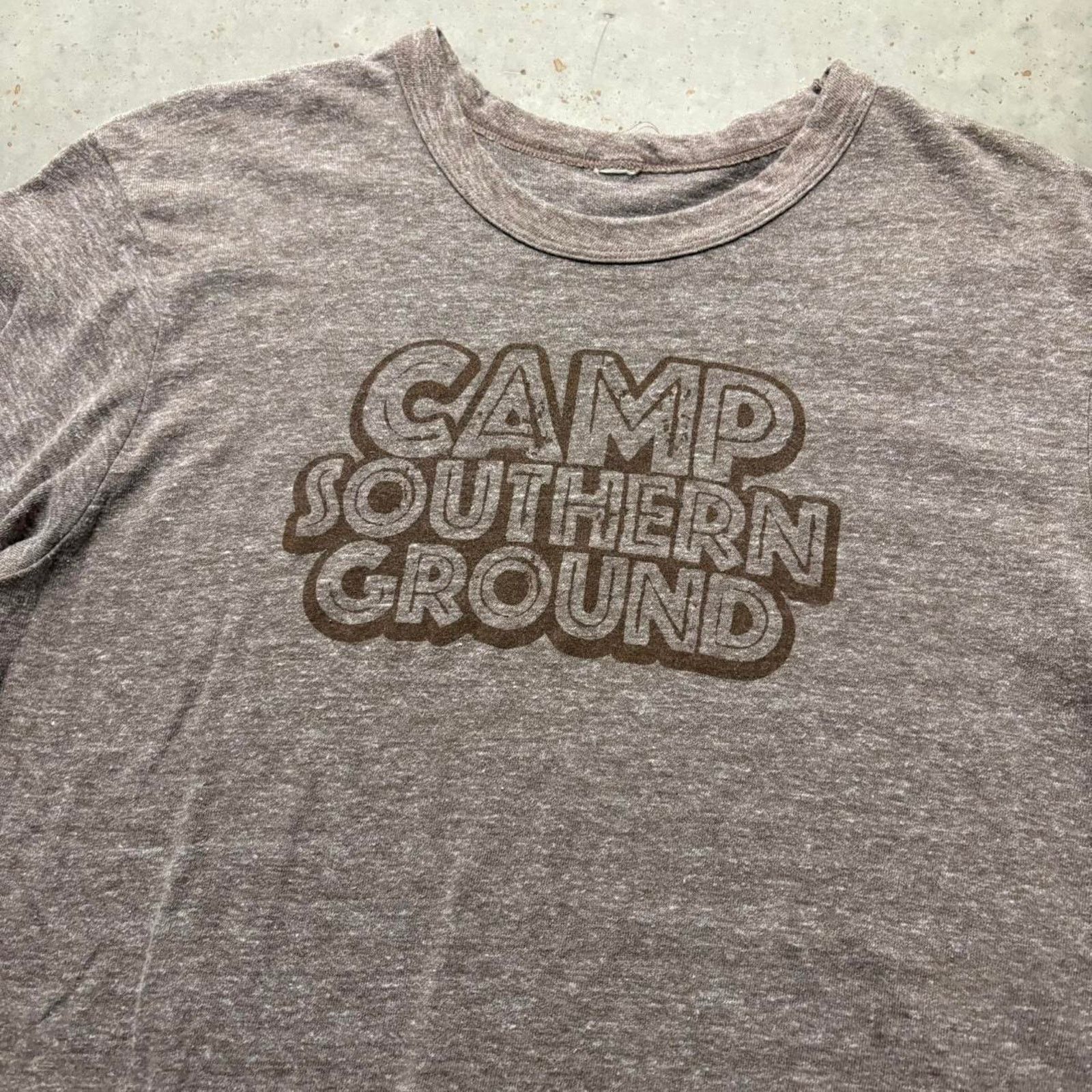 Japanese Brand × Vintage Crazy Vintage 70s Camp Southern Ground Graphic T Shirt Size US L / EU 52-54 / 3 - 2 Thumbnail