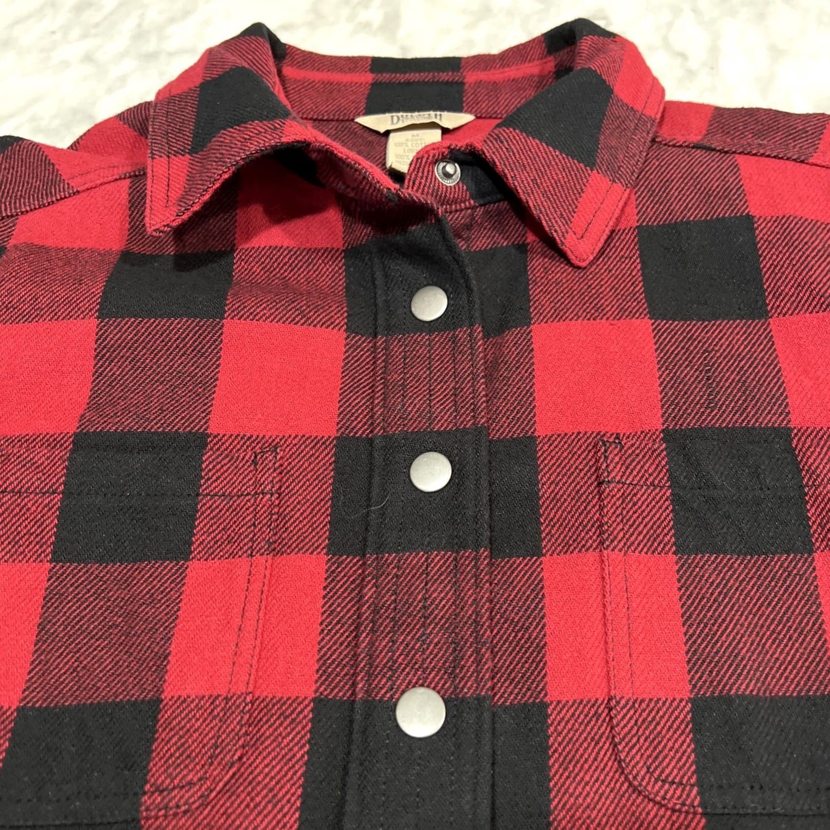 Duluth Trading Company Duluth Flannel Shacket Womens M Buffalo Plaid Lined Quilted Shirt Button-Up Casual Red Size M / US 6-8 / IT 42-44 - 3 Thumbnail