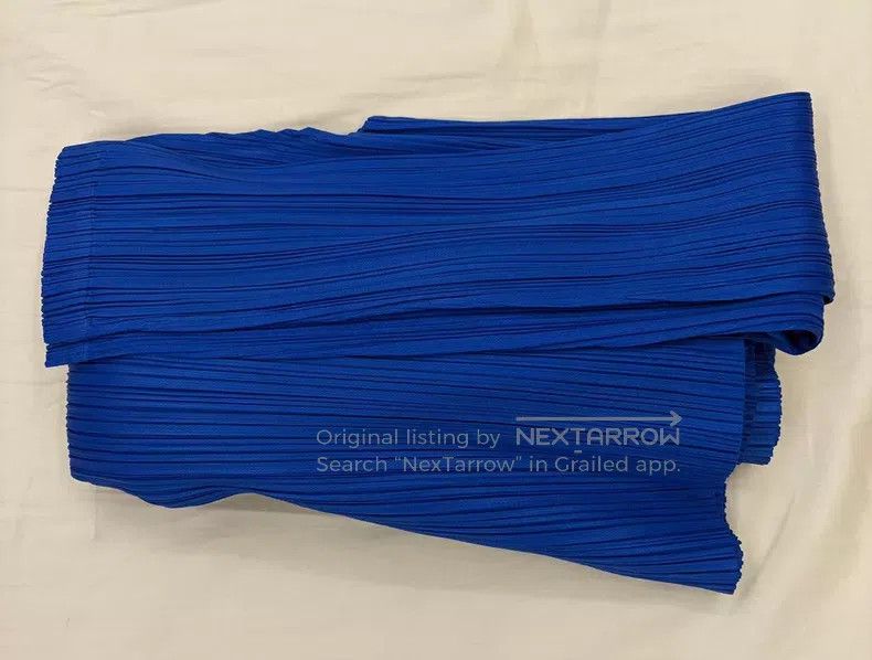 Issey Miyake Issey Miyake Electric Blue Long Sleeve Size L / US 10 / IT 46 - 4 Thumbnail
