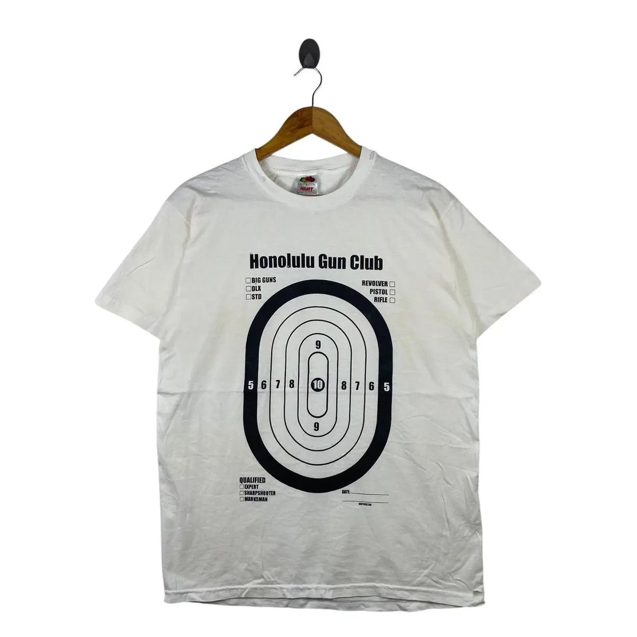 Other Vintage HONOLULU GUN CLUB Revolver Target Artwork Tee Shirt Size US M / EU 48-50 / 2 - 1 Thumbnail