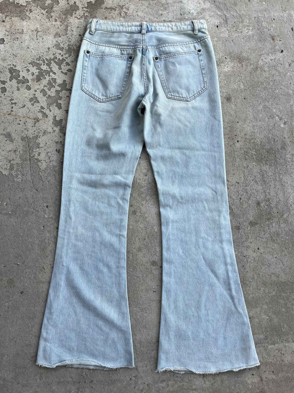 Maison Margiela Maison Margiela MM6 Flared Dirty Faded Jeans Denim Pants Size 27" / US 4 / IT 40 - 17 Thumbnail