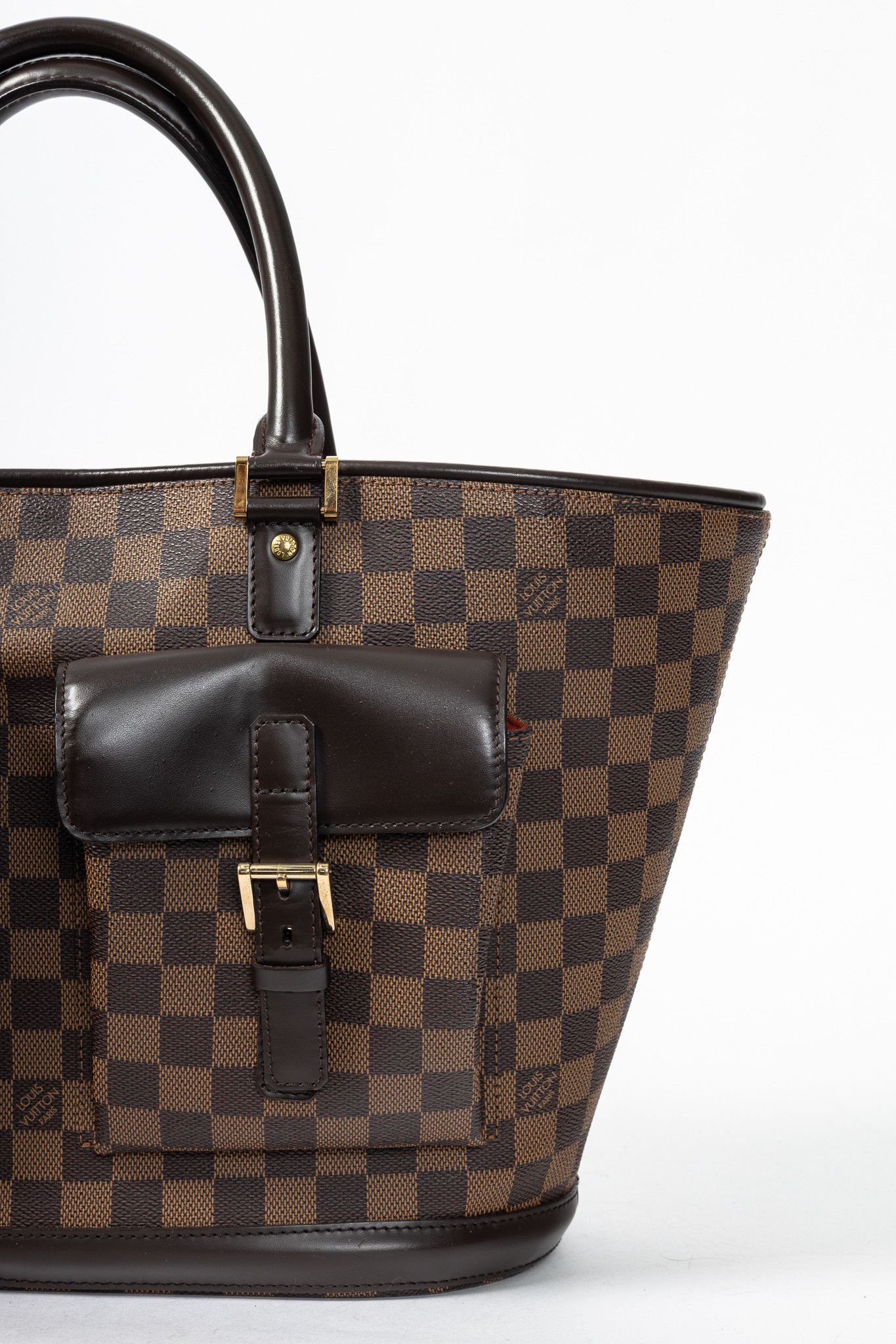 Louis Vuitton Louis Vuitton Manosque GM Damier Ebene Canvas Tote Size ONE SIZE - 7 Thumbnail