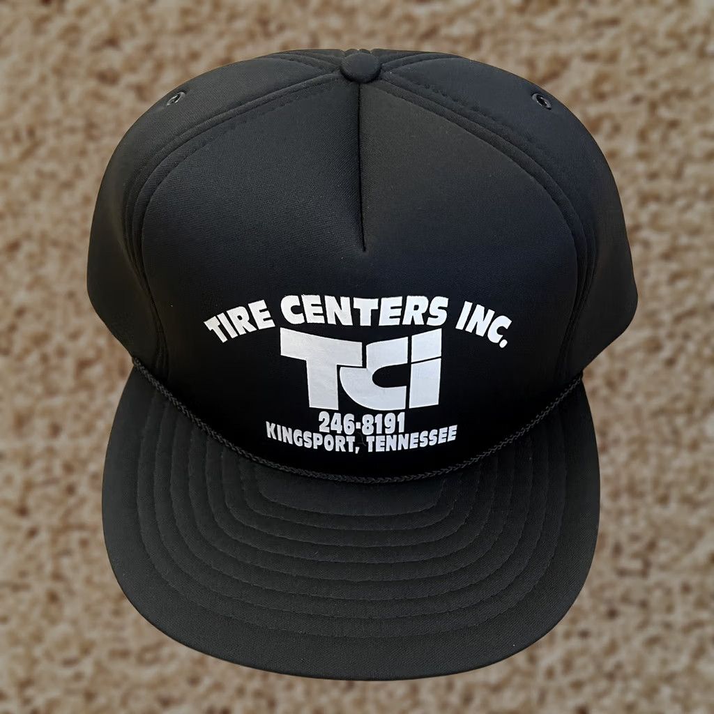 Vintage VINTAGE Tire Centers Inc Hat Cap Adult Black Snapback Adjustable Tennessee Mens Hat Size ONE SIZE - 1 Thumbnail