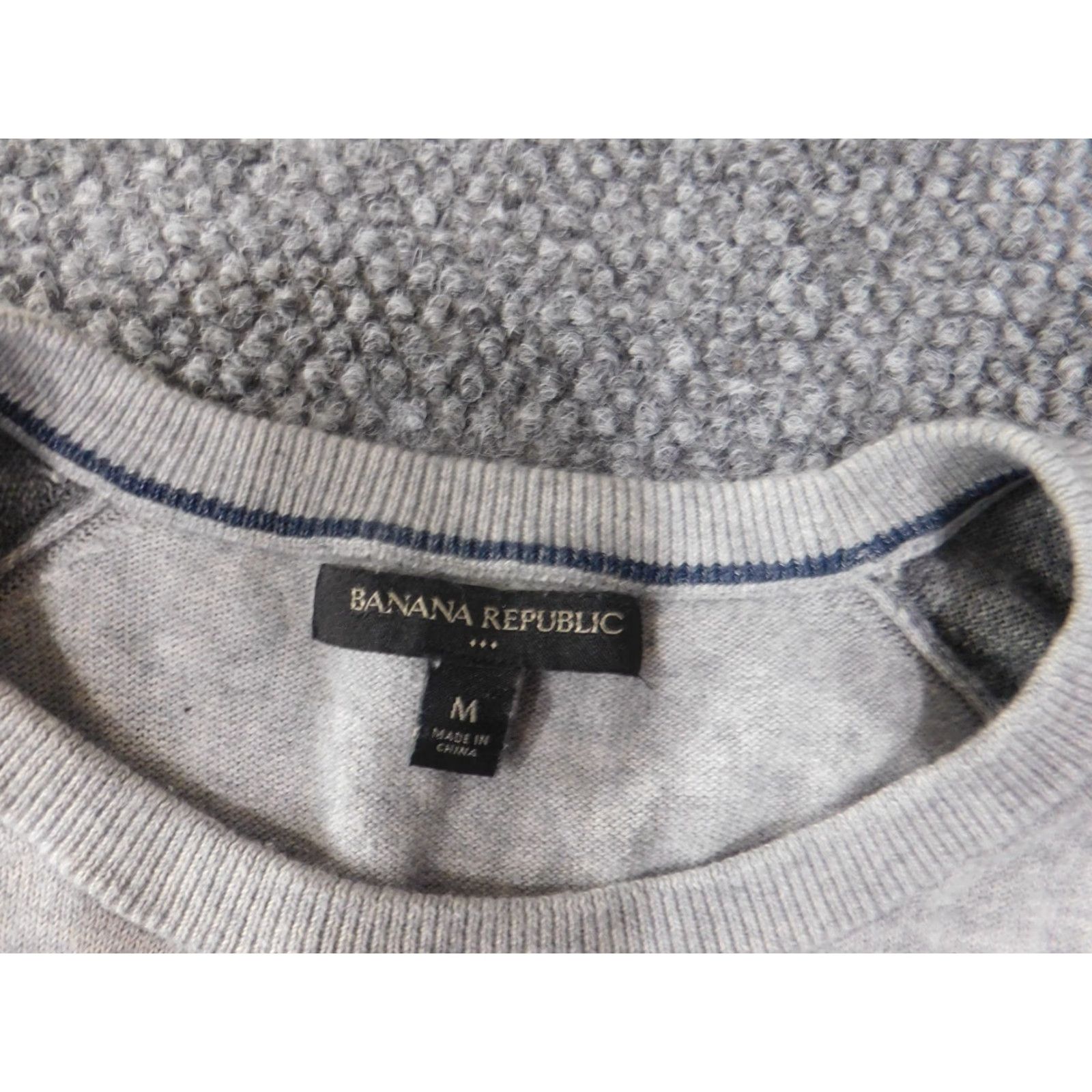 Banana Republic Banana Republic Sweater Mens M Gray Cotton Pullover Crew Neck Stretch Knit Knitwear Regular Size Type Sweater Mens Modern Preppy 90s? Size US M / EU 48-50 / 2 - 5 Thumbnail