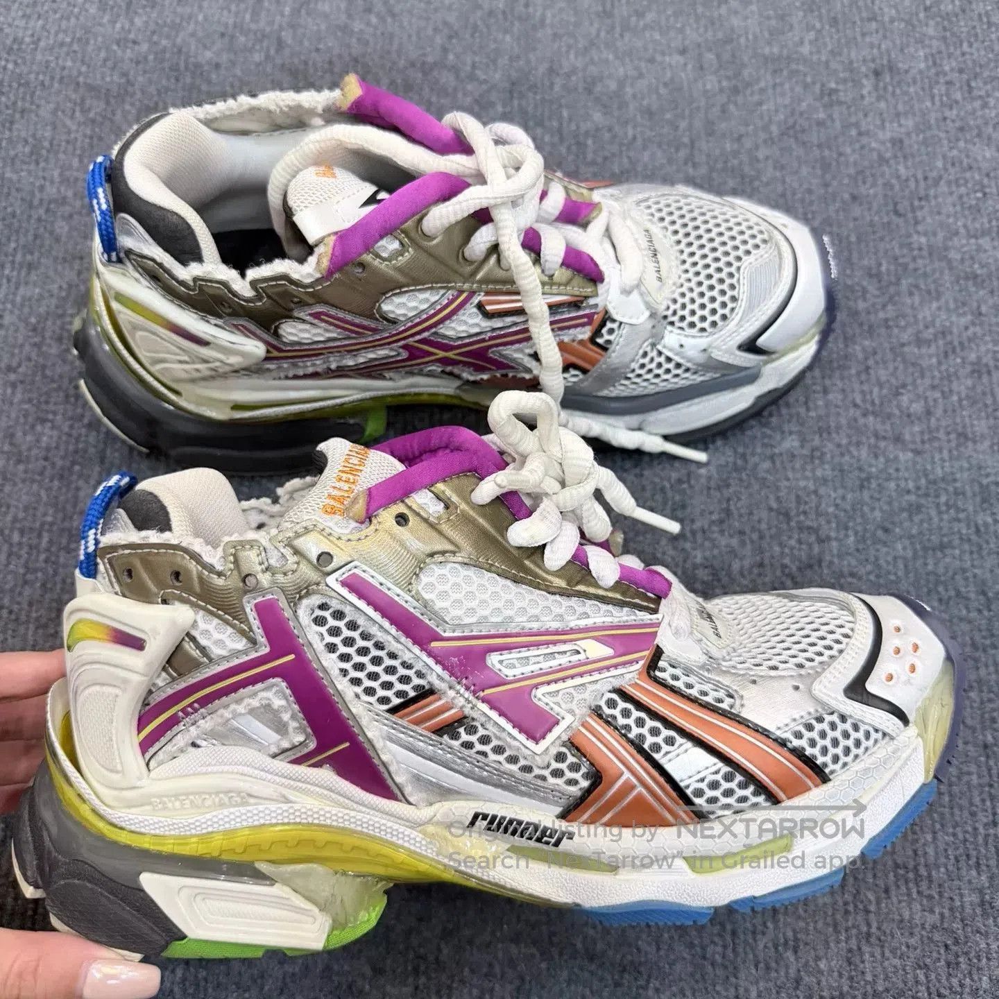 Balenciaga balenciaga rainbow runner sneaker shoes. Size US 6.5 / EU 39-40 - 1 Thumbnail