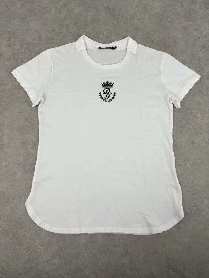 Dolce & Gabbana Dolce & Gabbana White Short Sleeves Logo T-Shirt Size US XS / EU 42 / 0 - 1 Thumbnail