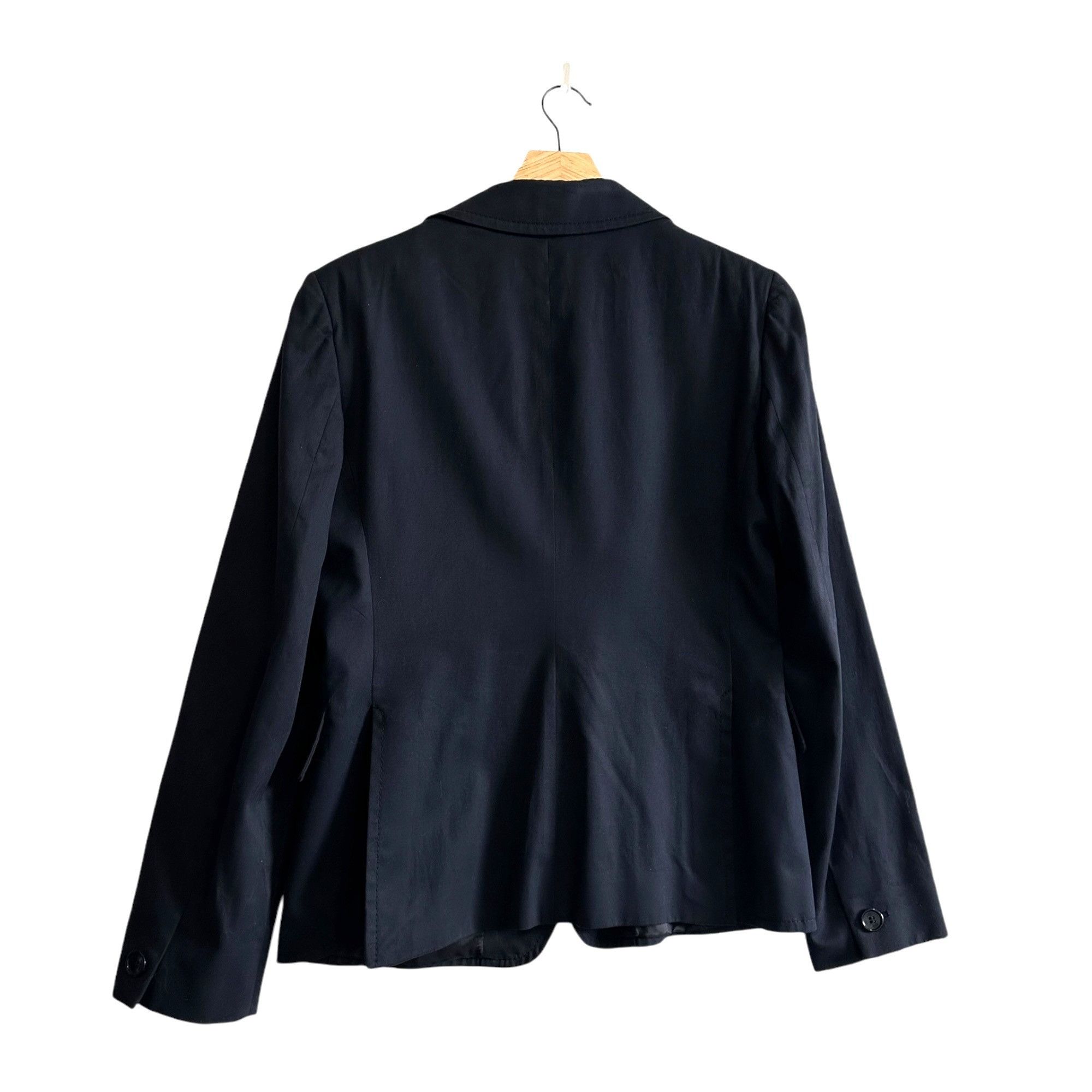 Miu Miu Miu Miu Navy Blue Cotton Blazer Jacket, Size 46 Italy/US 10/ Size L / US 10 / IT 46 - 2 Thumbnail