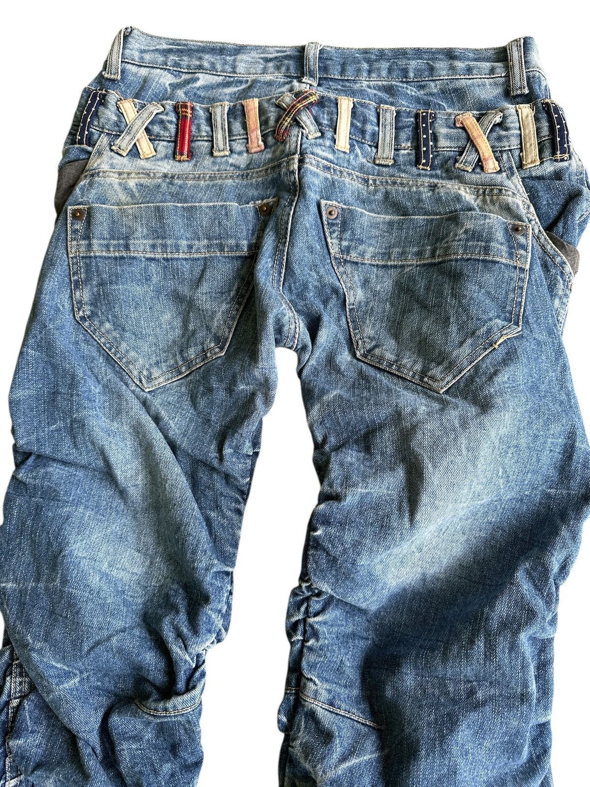 POST ARCHIVE FACTION (PAF) Double Waist Crazy Design 🎌💥 Size US 32 / EU 48 - 5 Thumbnail